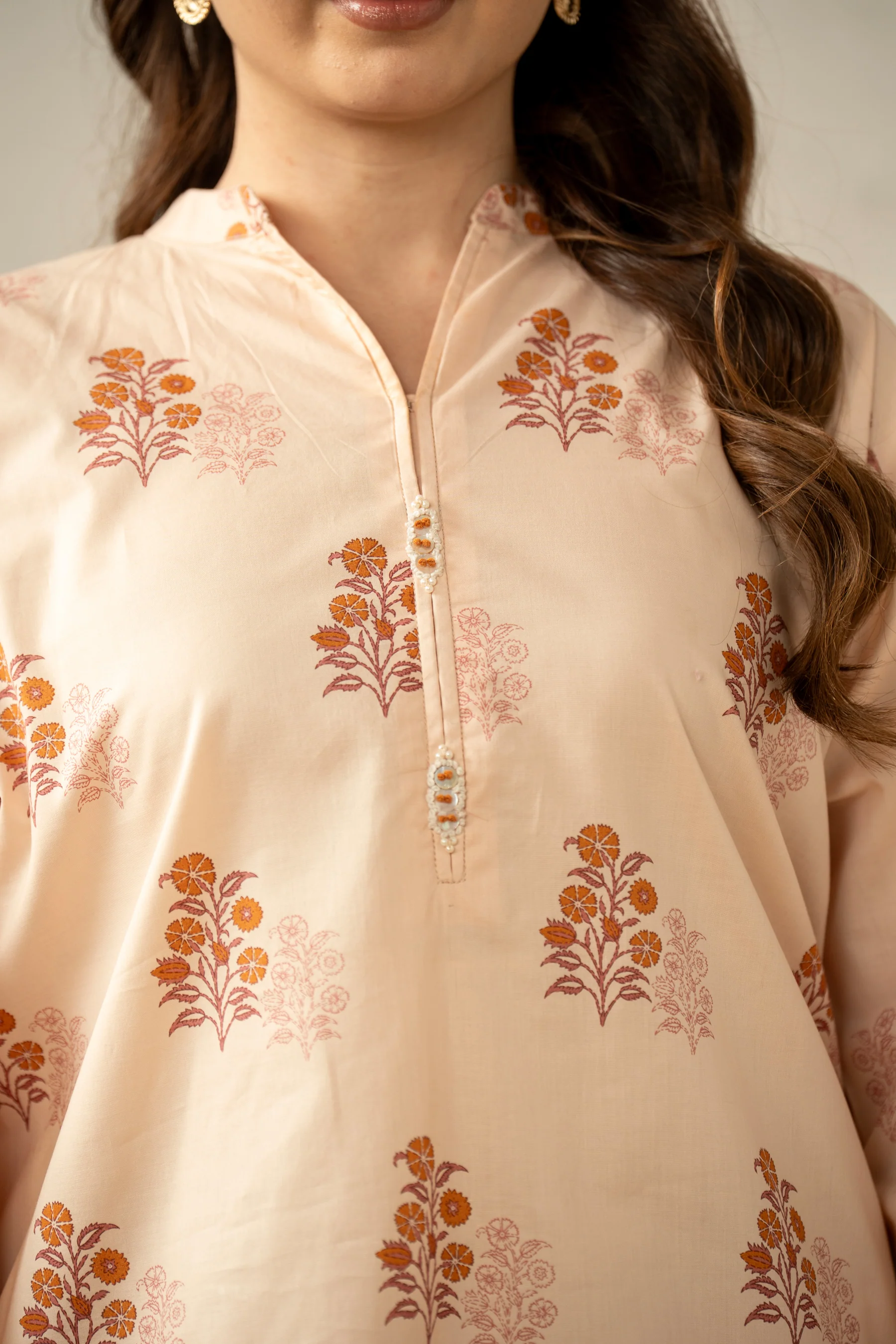 PRINTED CAMBRIC STITCHED 2 PIECE SUIT - Image 5