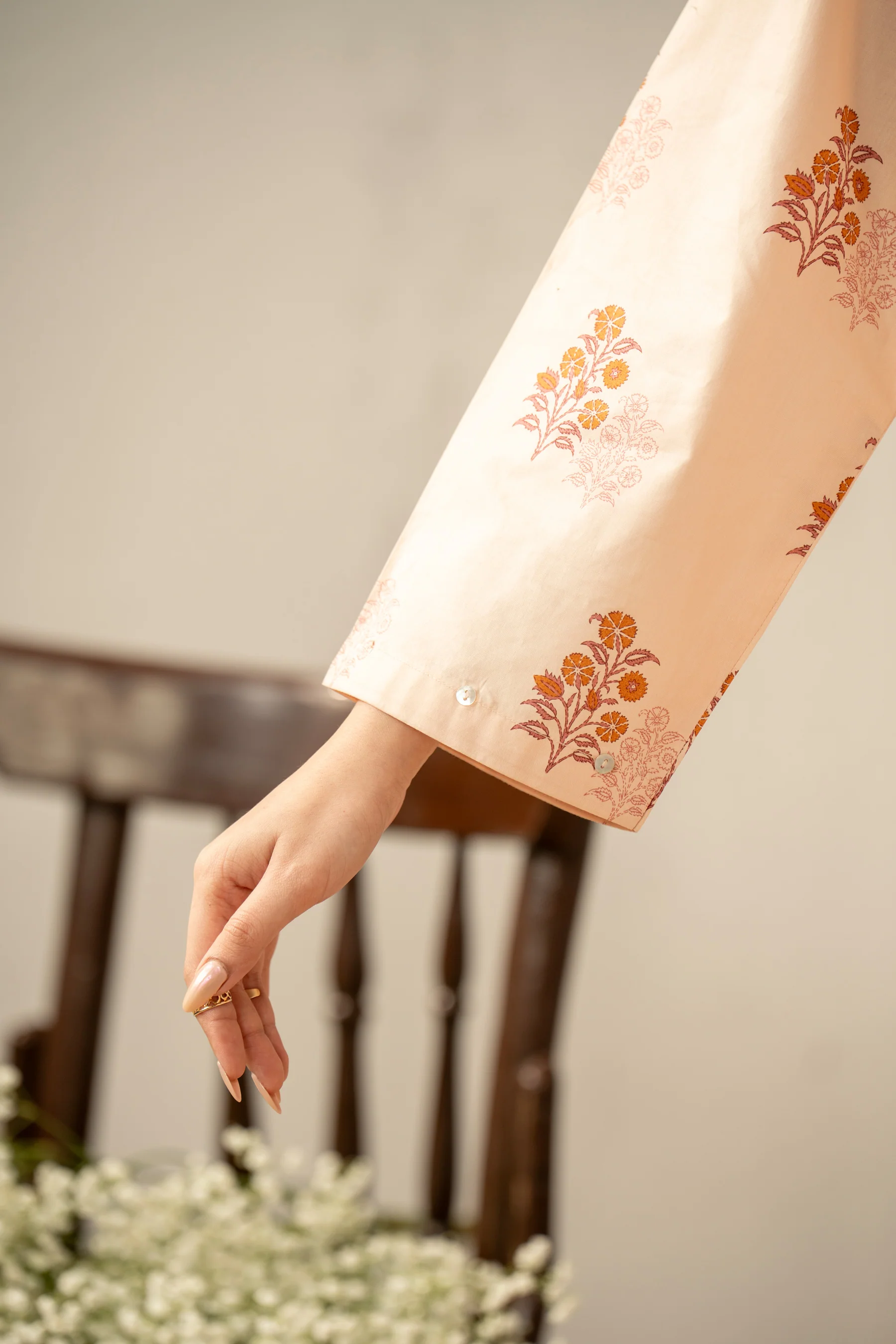 PRINTED CAMBRIC STITCHED 2 PIECE SUIT - Image 6