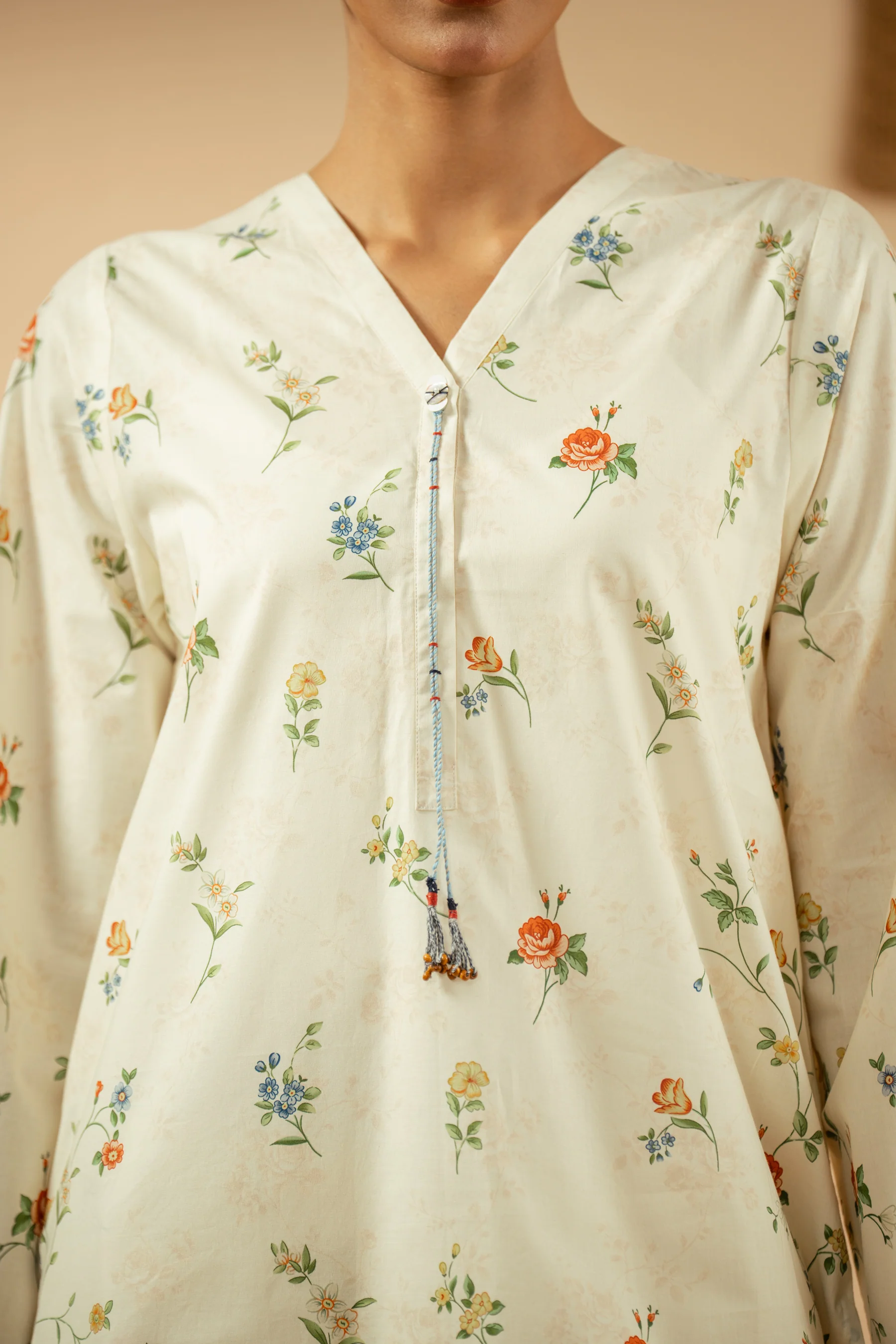 PRINTED CAMBRIC STITCHED 2 PIECE SUIT - Image 2