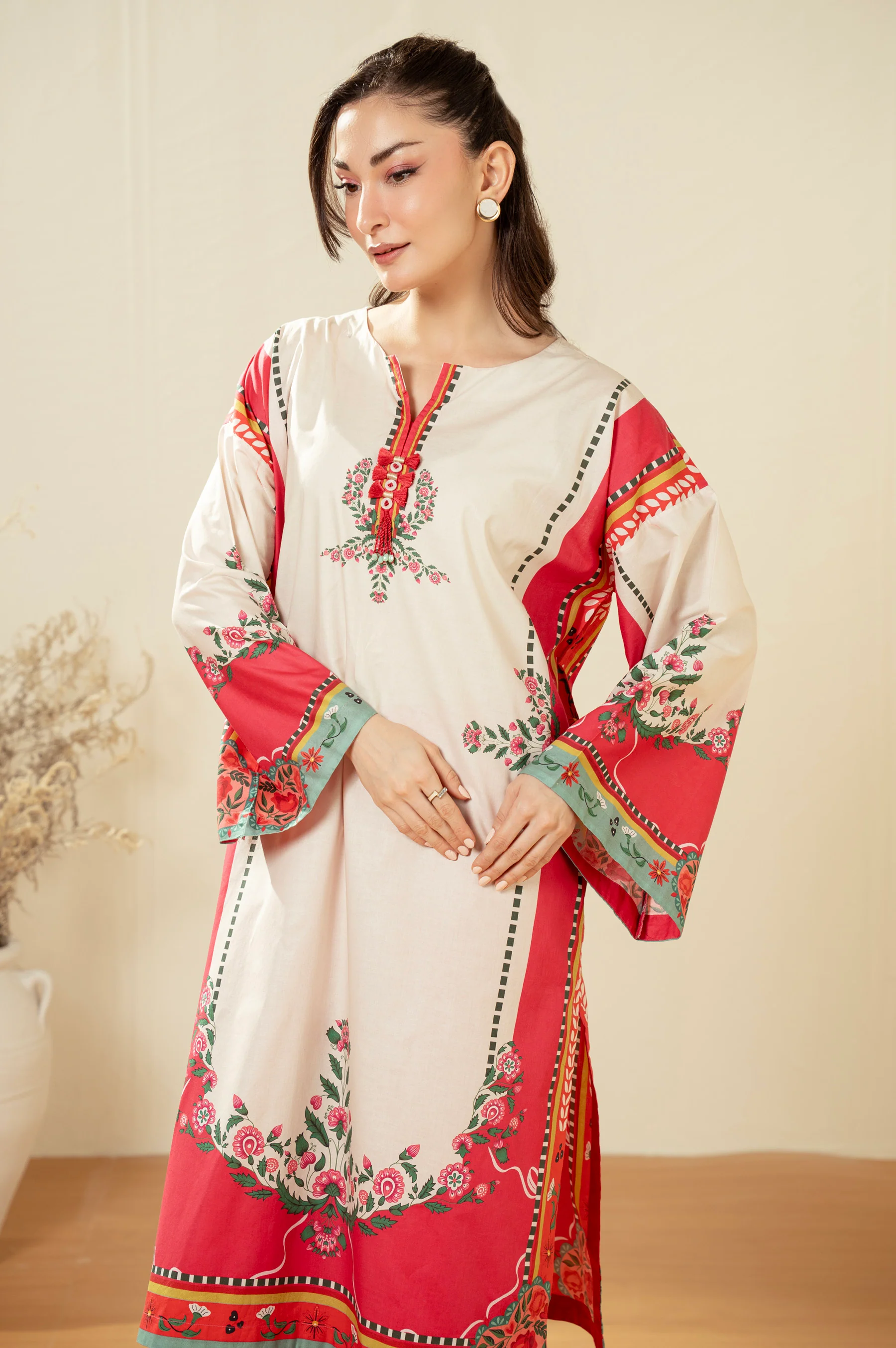 PRINTED CAMBRIC STITCHED SHIRT - Image 4