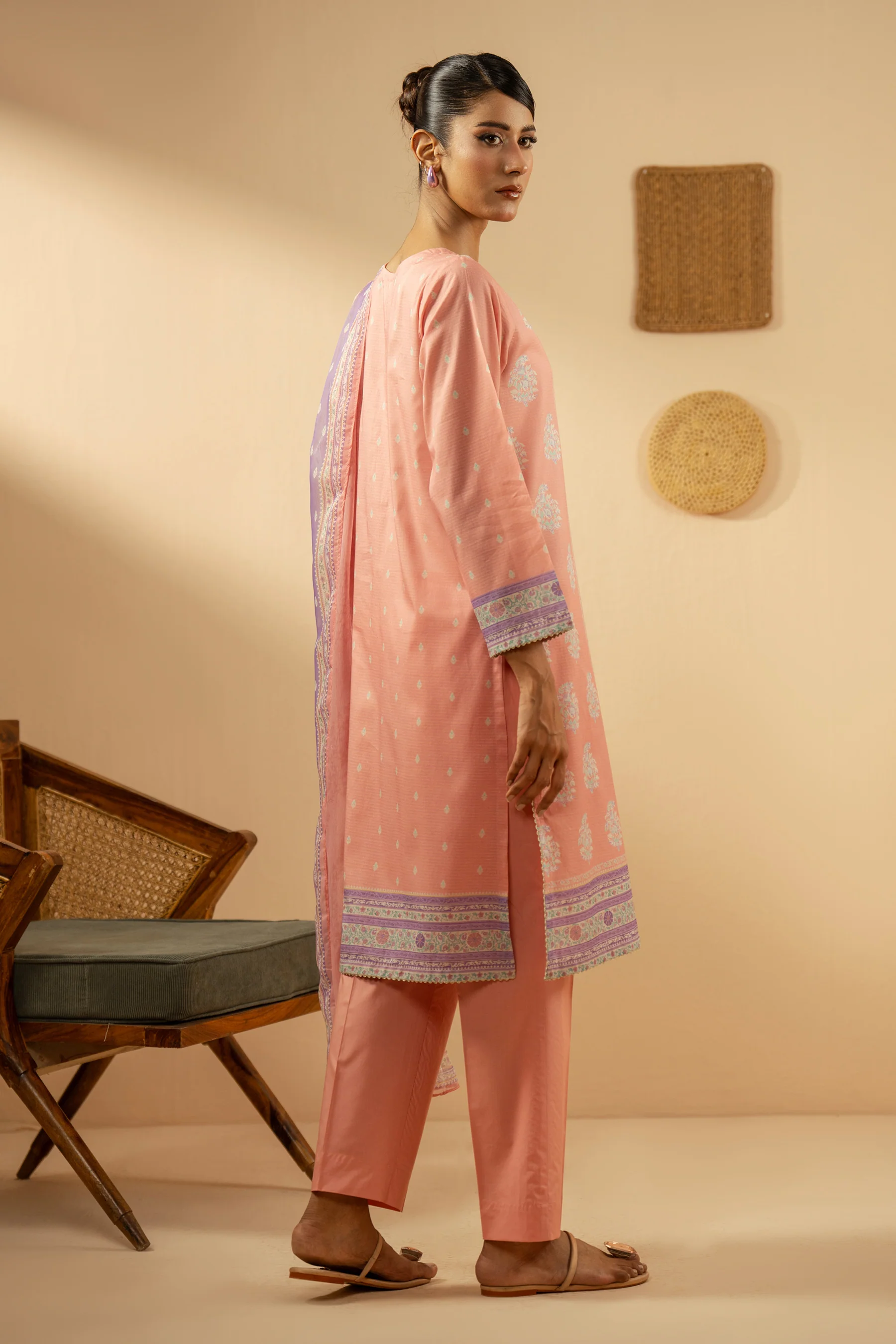 PRINTED MYSURI LAWN STITCHED 3 PIECE SUIT - Image 3