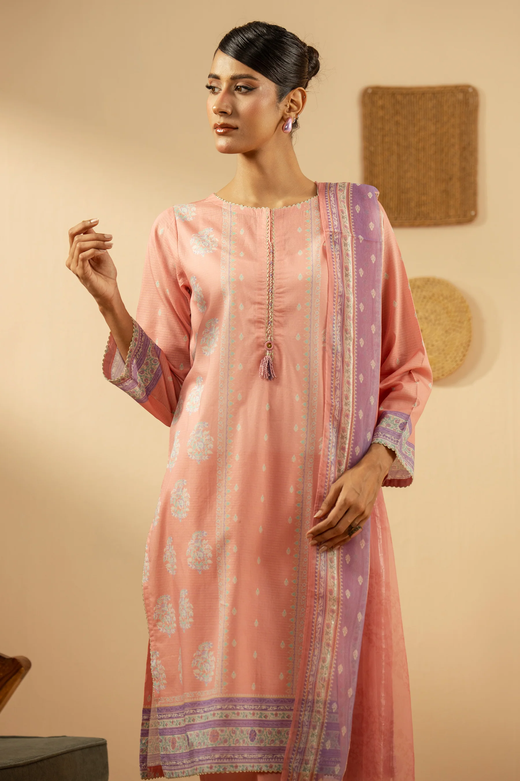 PRINTED MYSURI LAWN STITCHED 3 PIECE SUIT - Image 4