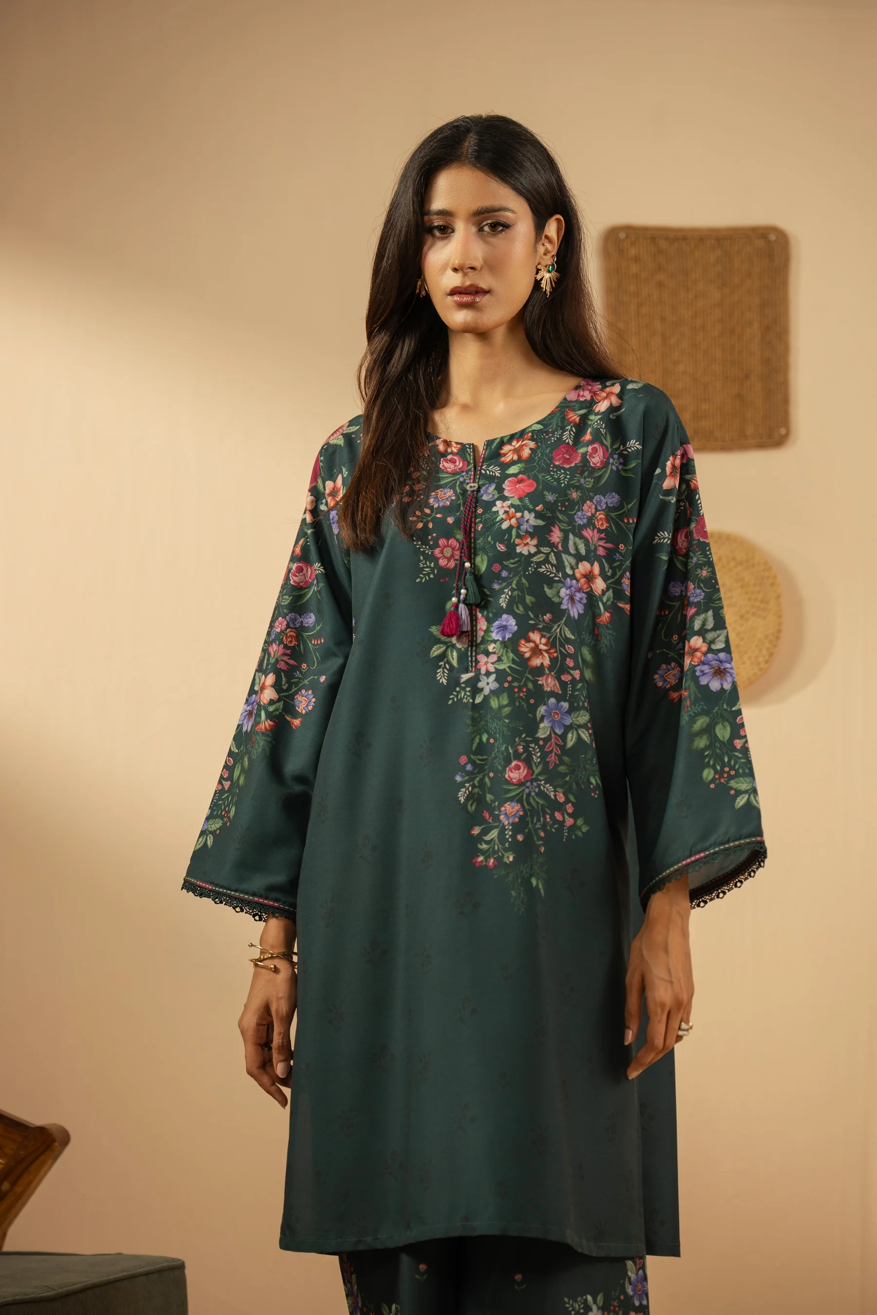 PRINTED POLY CAMBRIC STITCHED 2 PIECE SUIT - Image 8