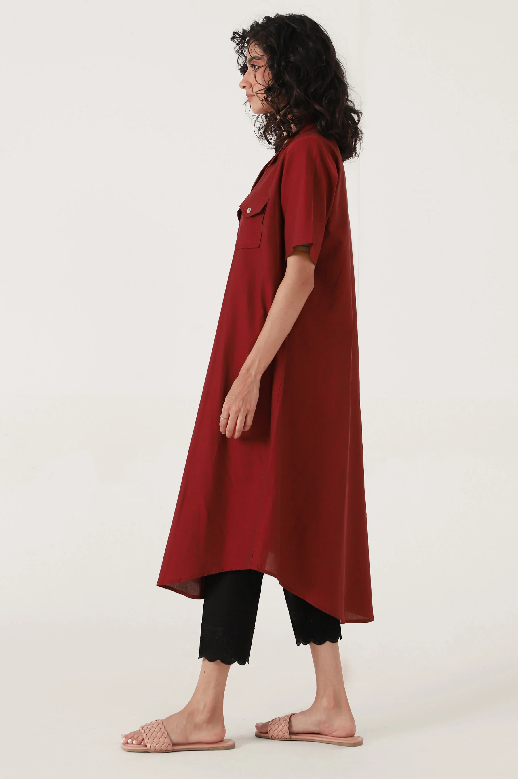 Stitched 1 Piece Yarn dyed Dress - Image 4