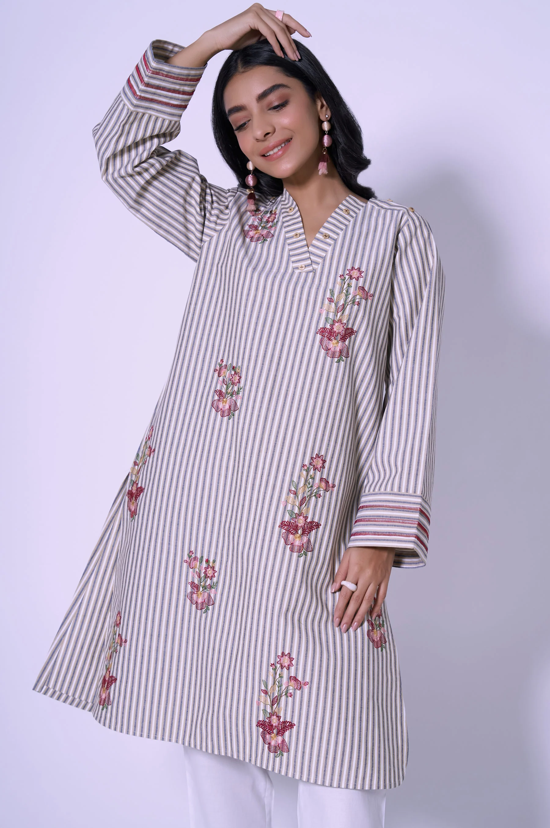 Stitched 1 Piece Yarn Dyed Shirt