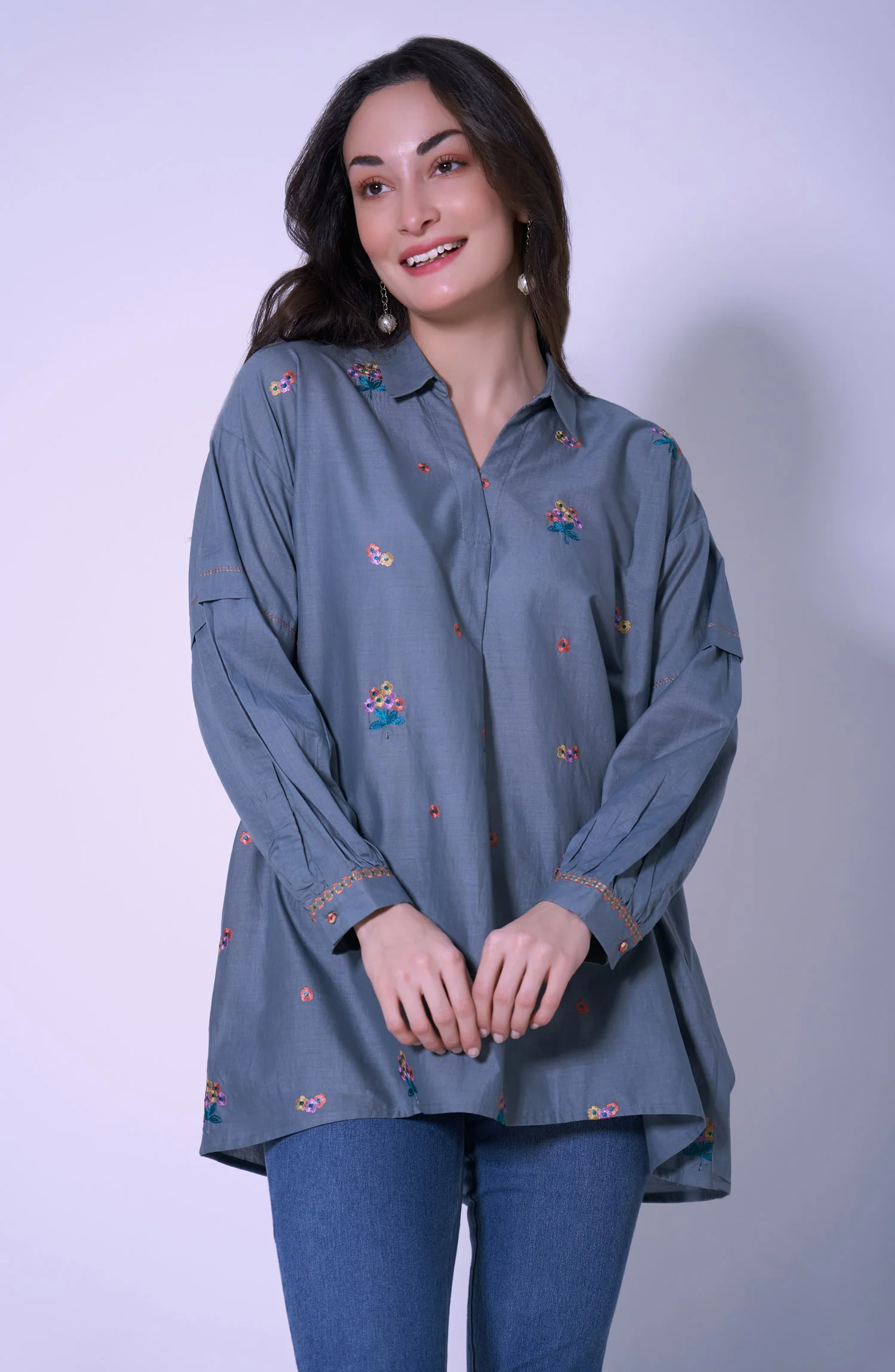 Stitched 1 Piece Cambric Top - Image 5