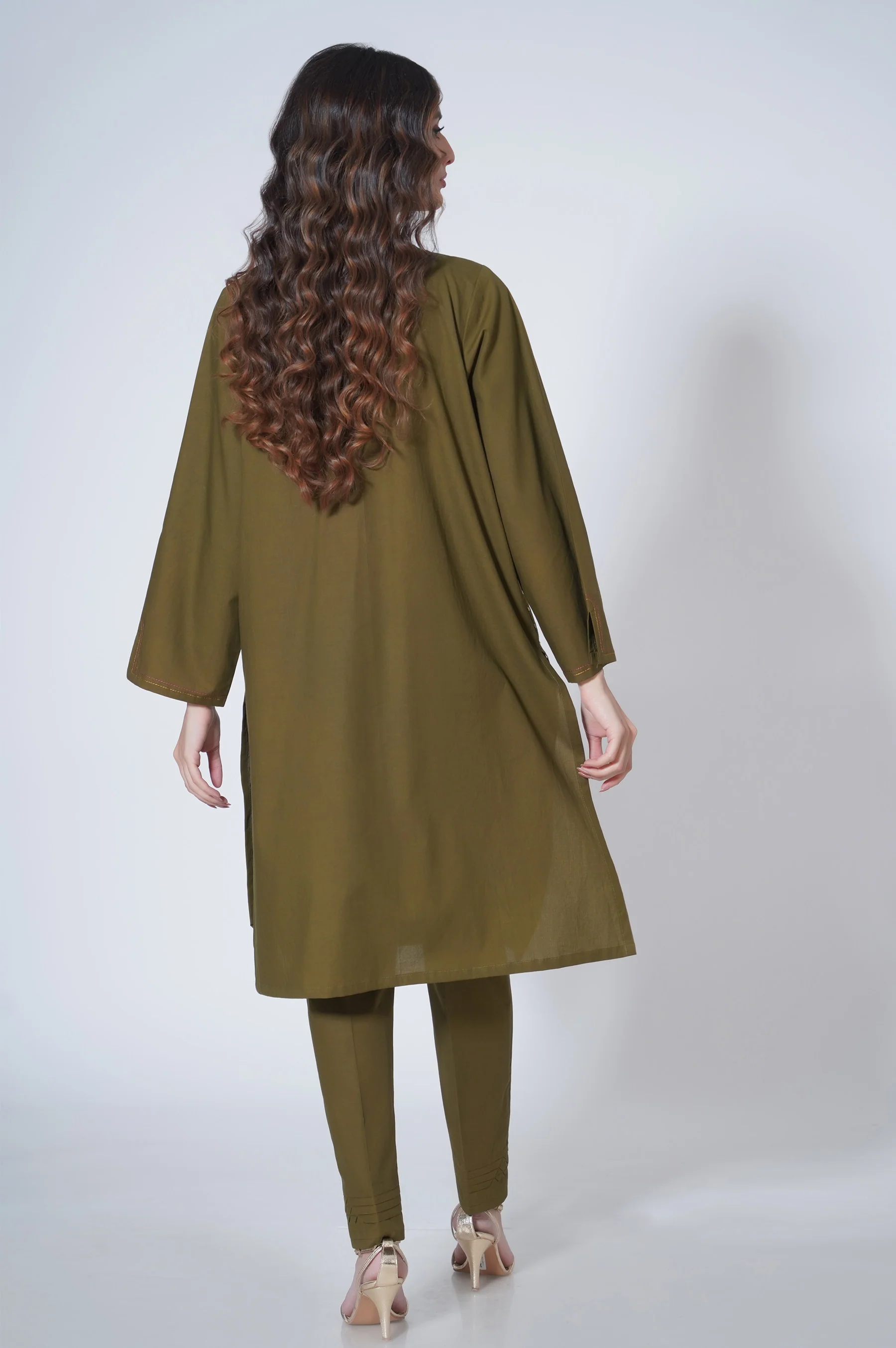 Stitched 1 Piece Cambric Shirt - Image 3