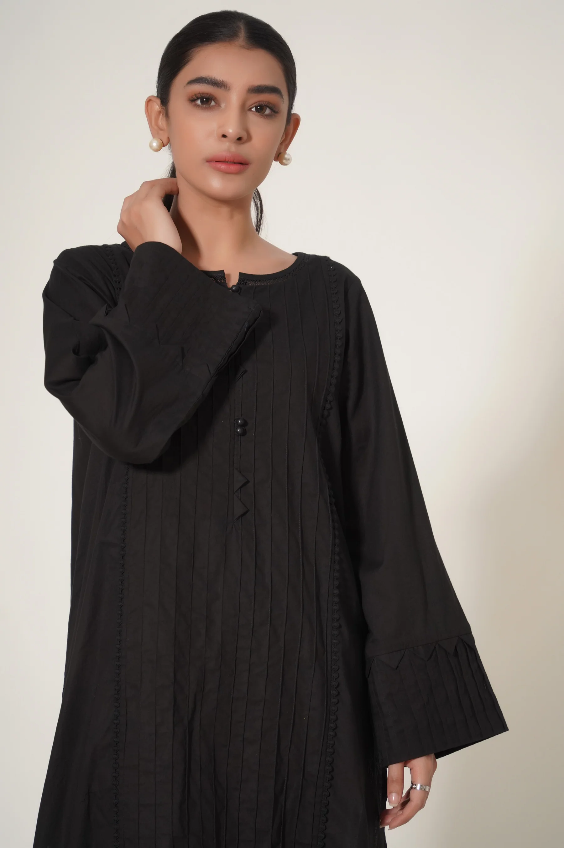 Stitched 1 Piece Cambric Stylised Shirt - Image 4