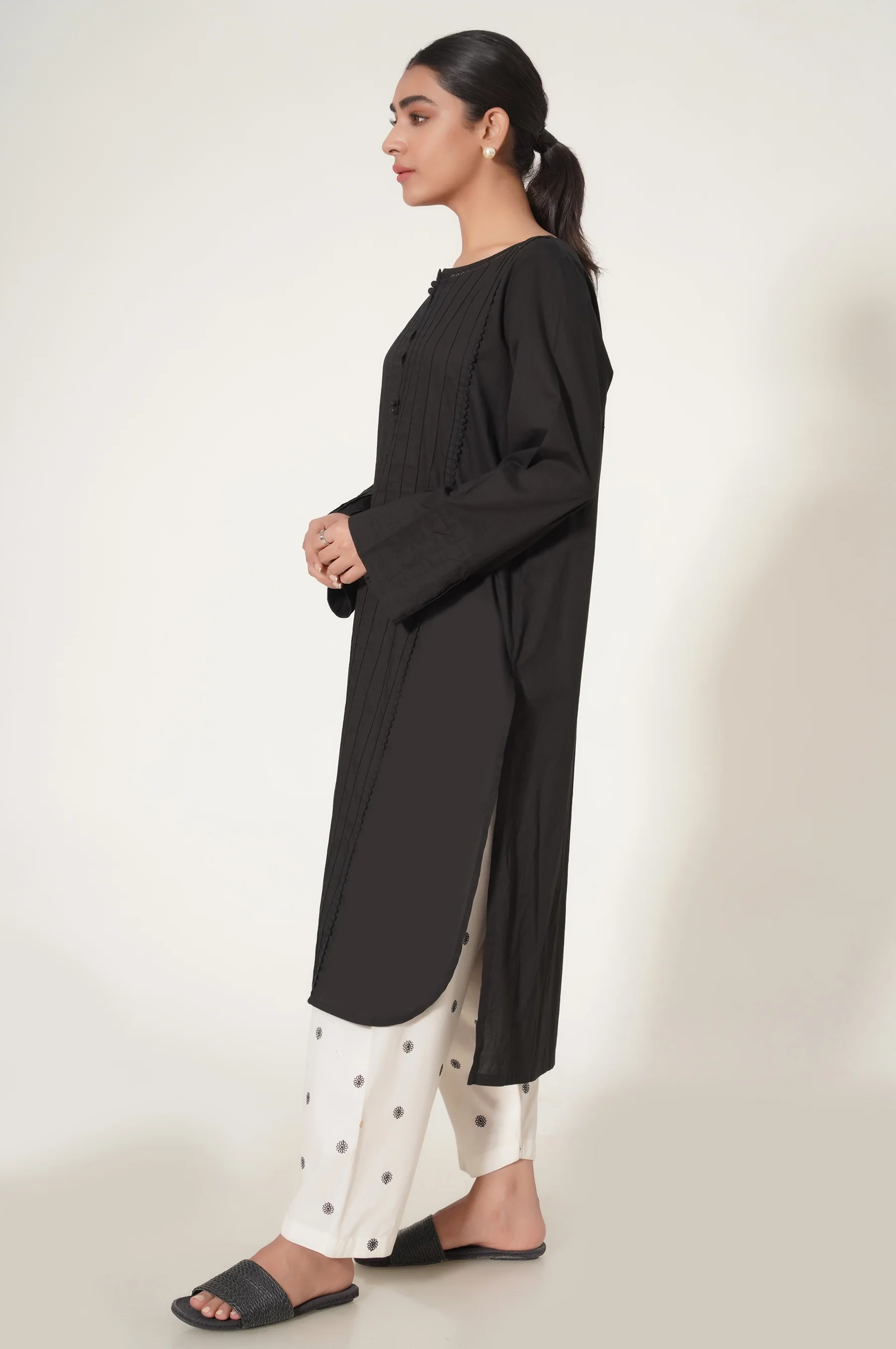 Stitched 1 Piece Cambric Stylised Shirt - Image 5