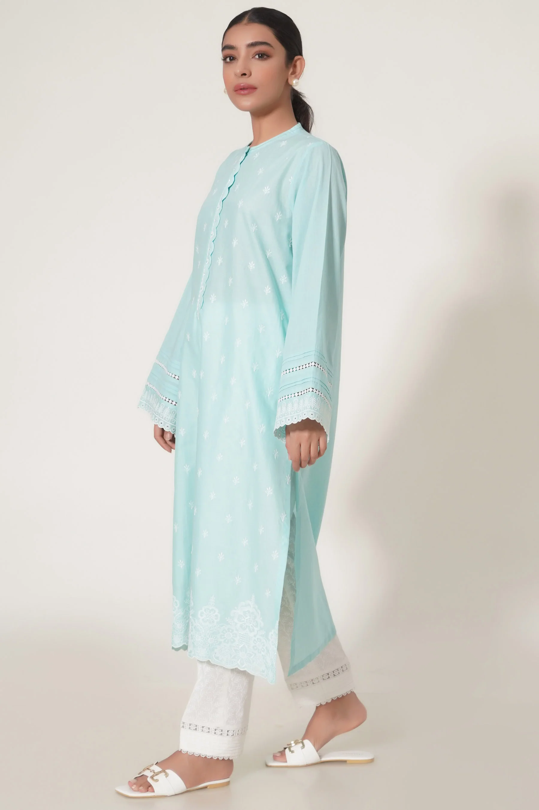 Stitched 1 Piece Cambric Shirt - Image 3