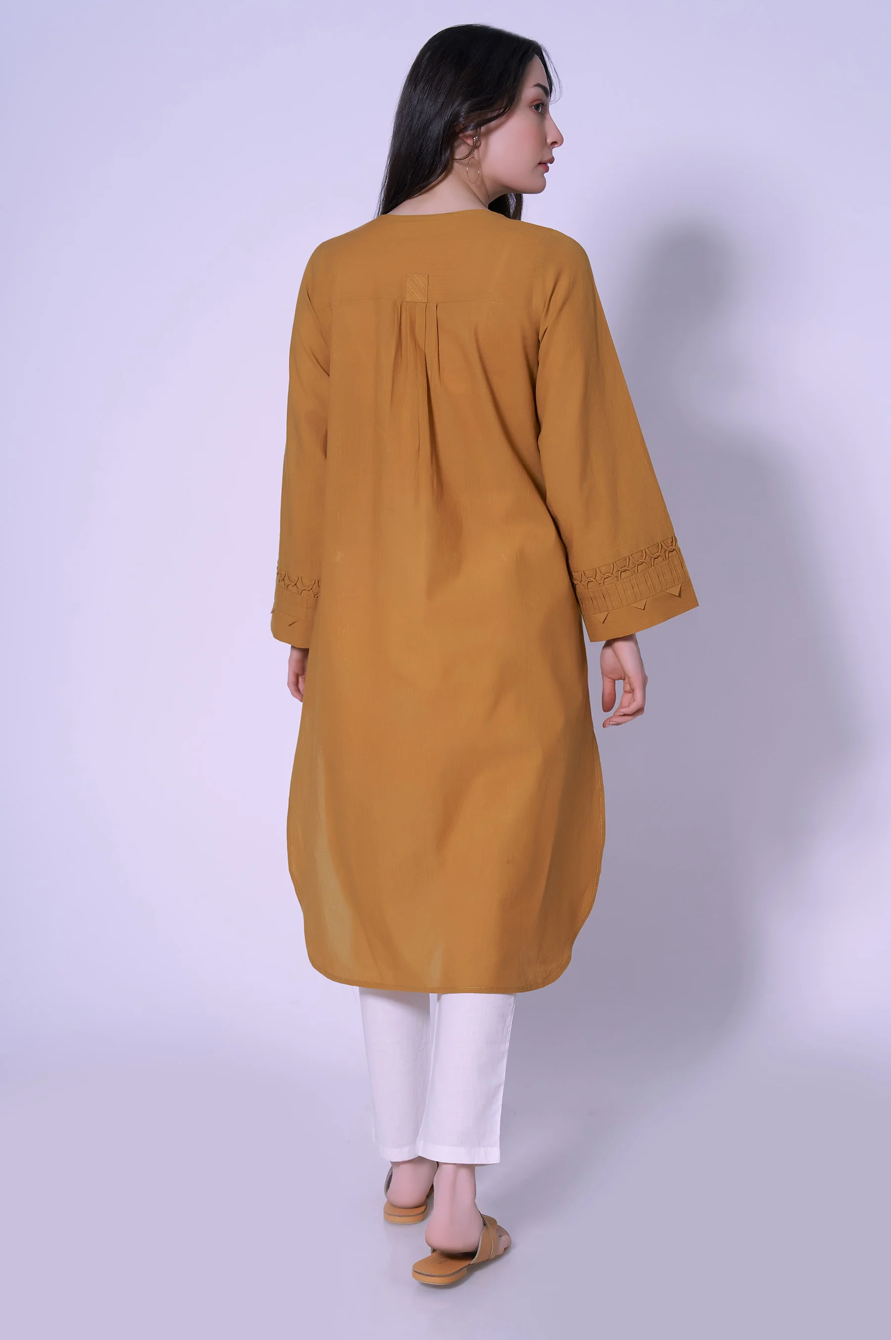 Stitched 1 Piece Stylised Cambric Shirt - Image 3