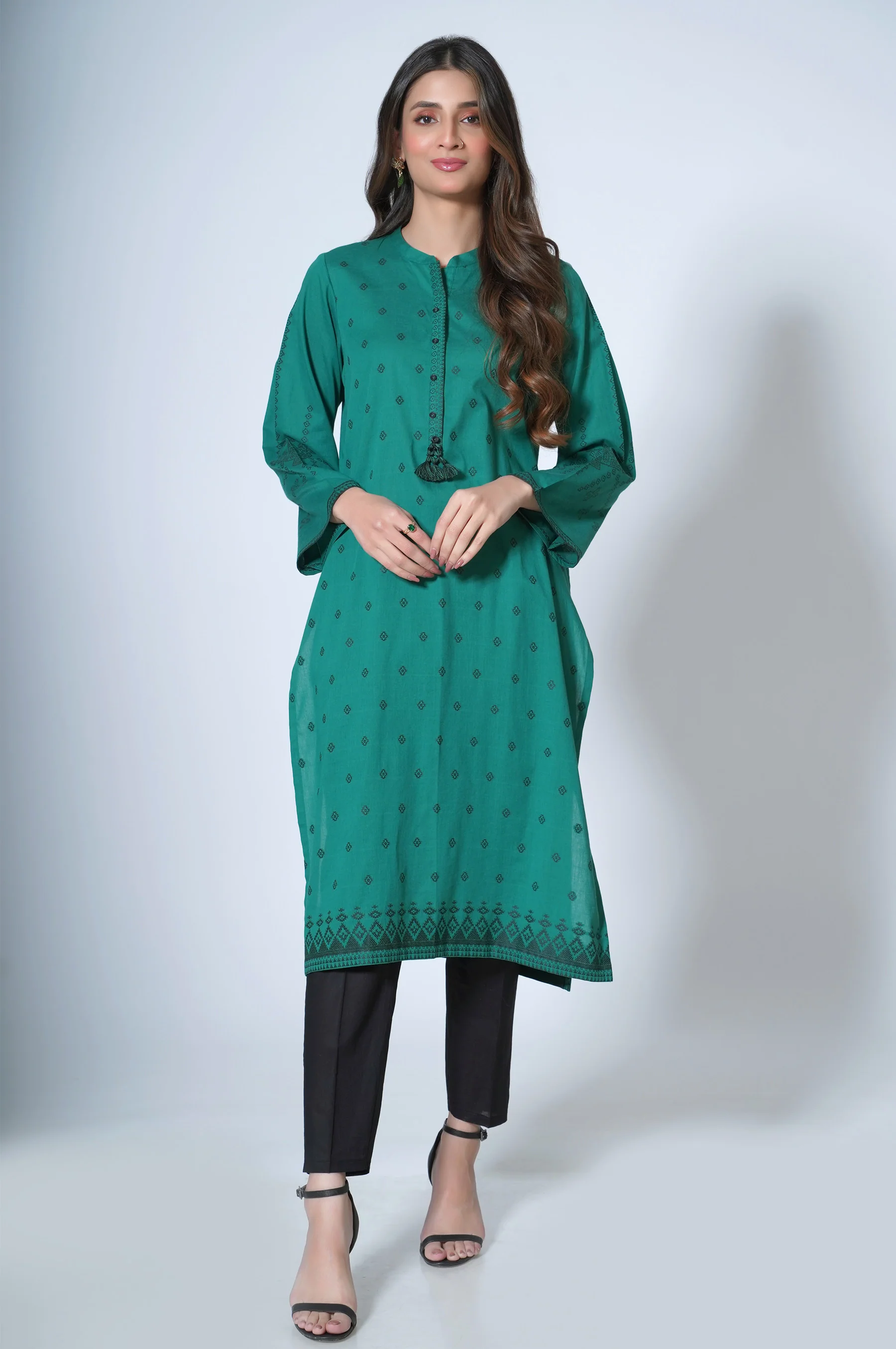 Stitched 1 Piece Jacquard Shirt