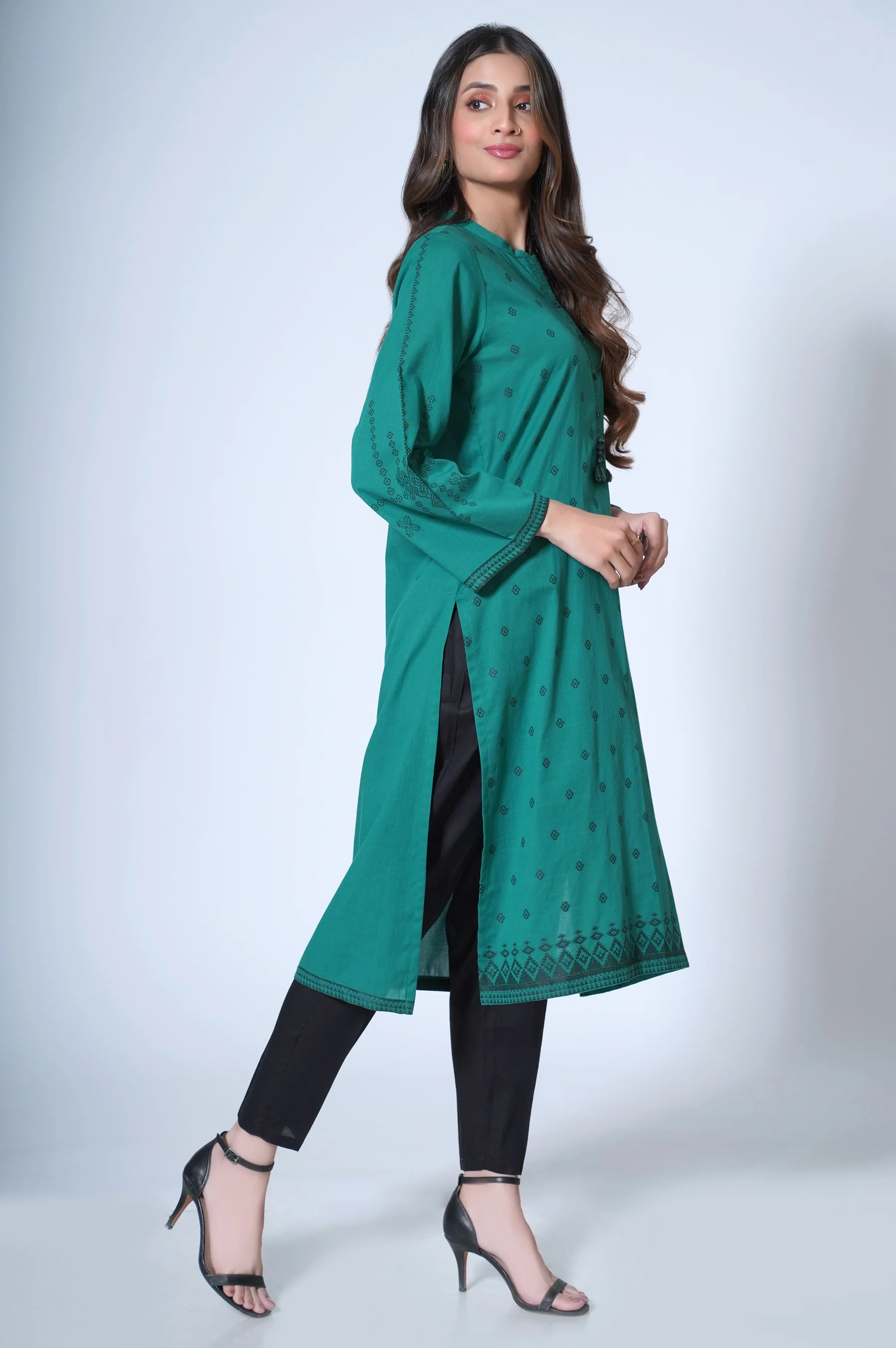 Stitched 1 Piece Jacquard Shirt - Image 3