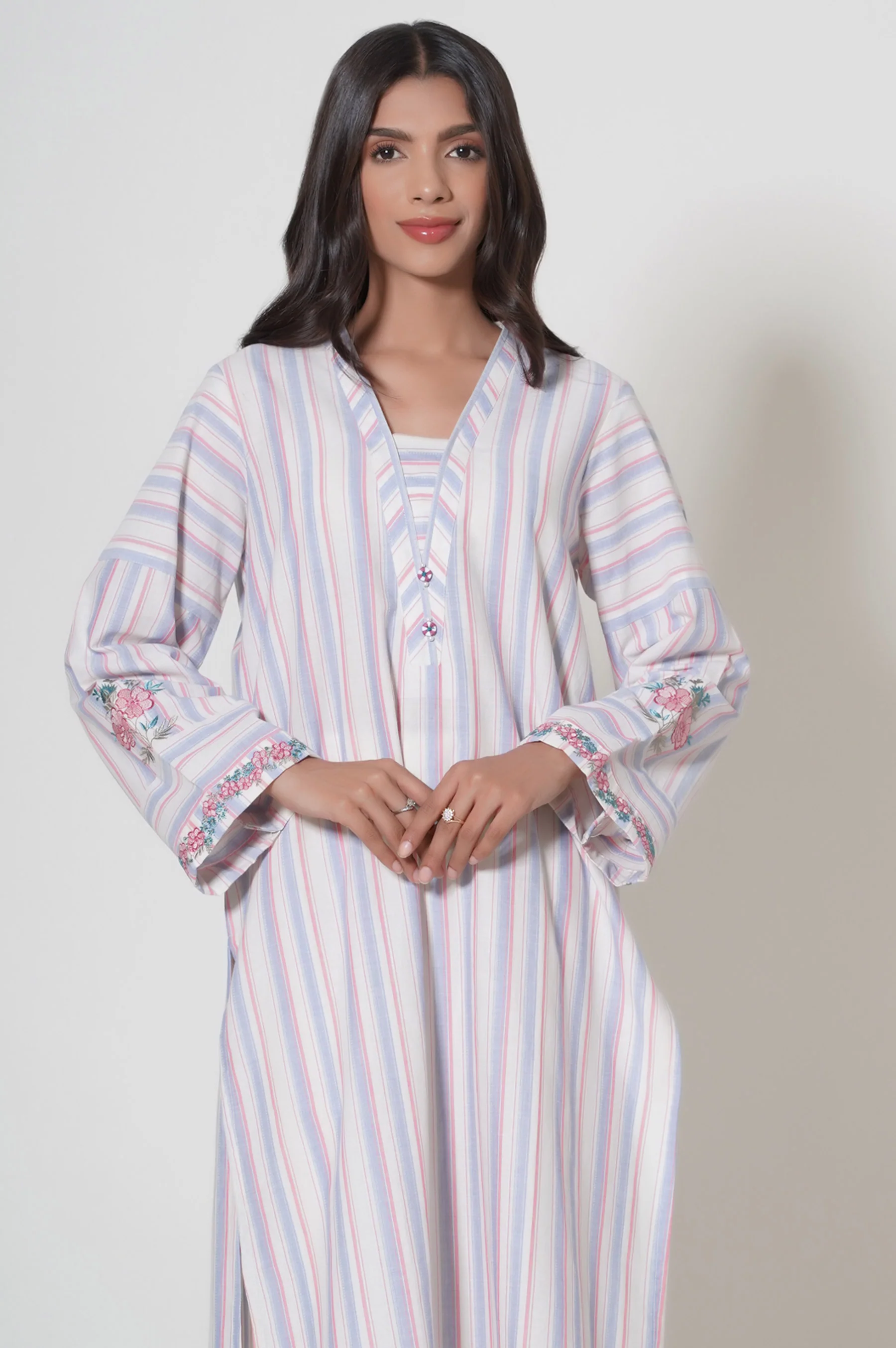 Stitched 1 Piece Yarn Dyed Shirt - Image 3