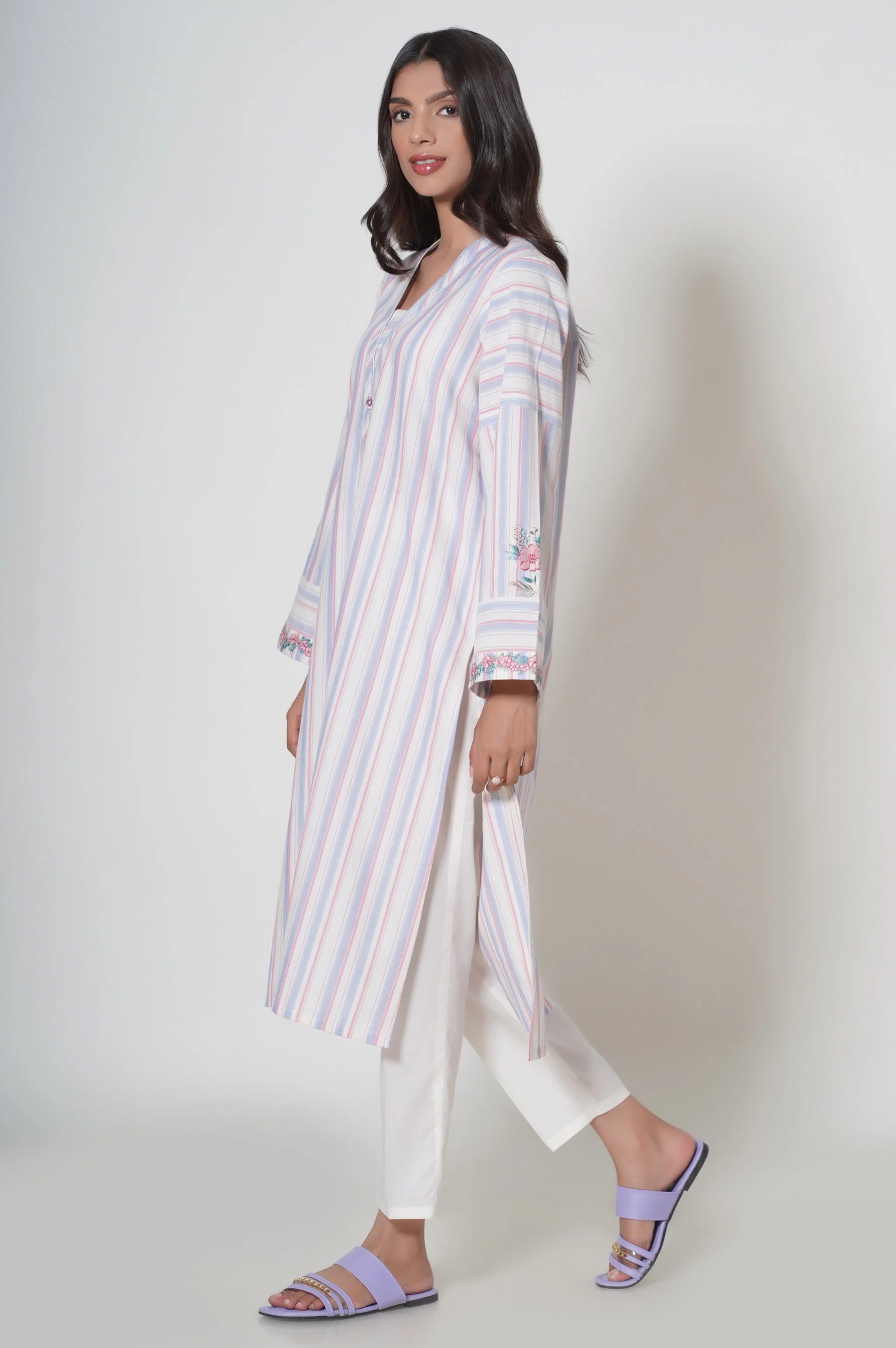 Stitched 1 Piece Yarn Dyed Shirt - Image 4