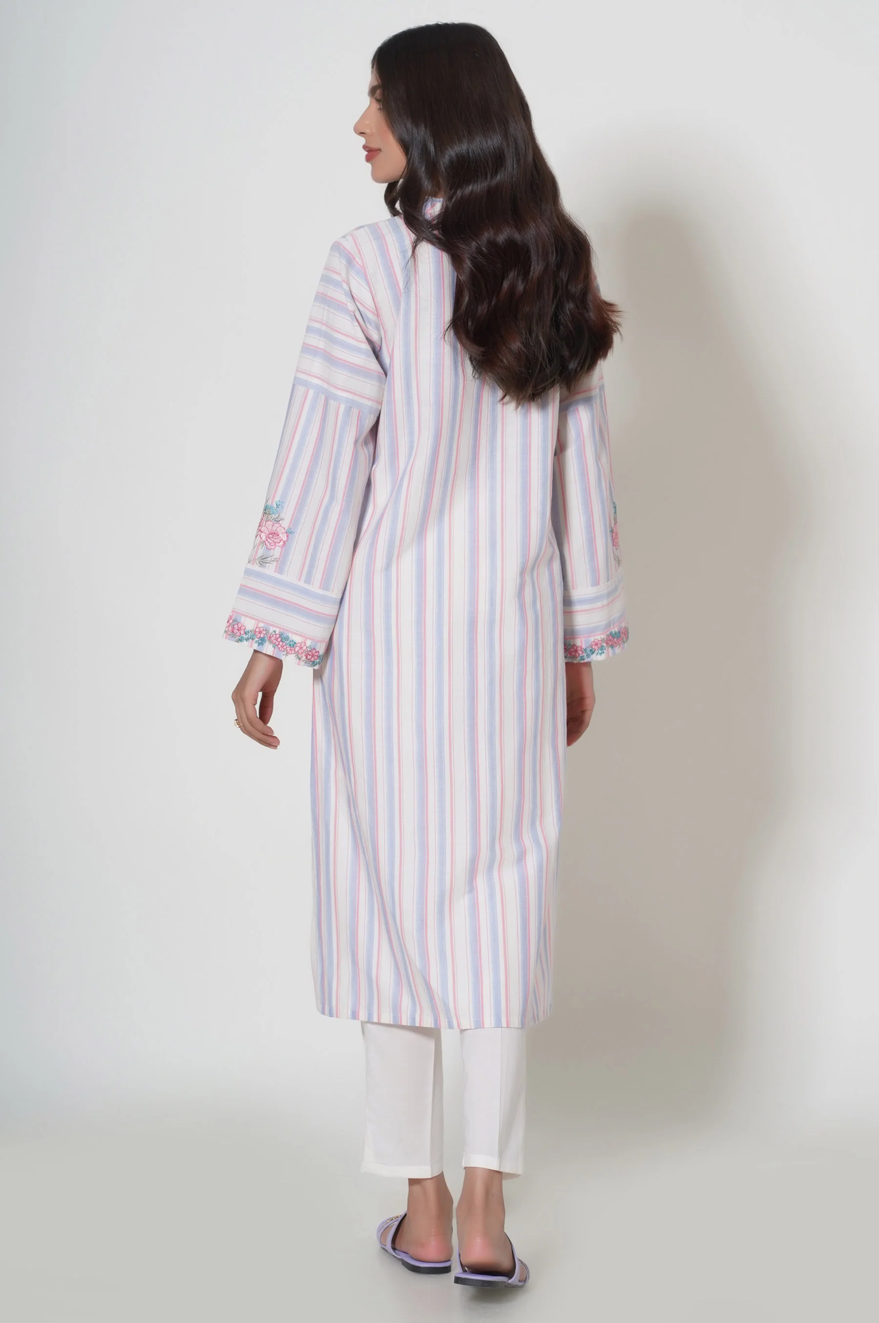 Stitched 1 Piece Yarn Dyed Shirt - Image 5