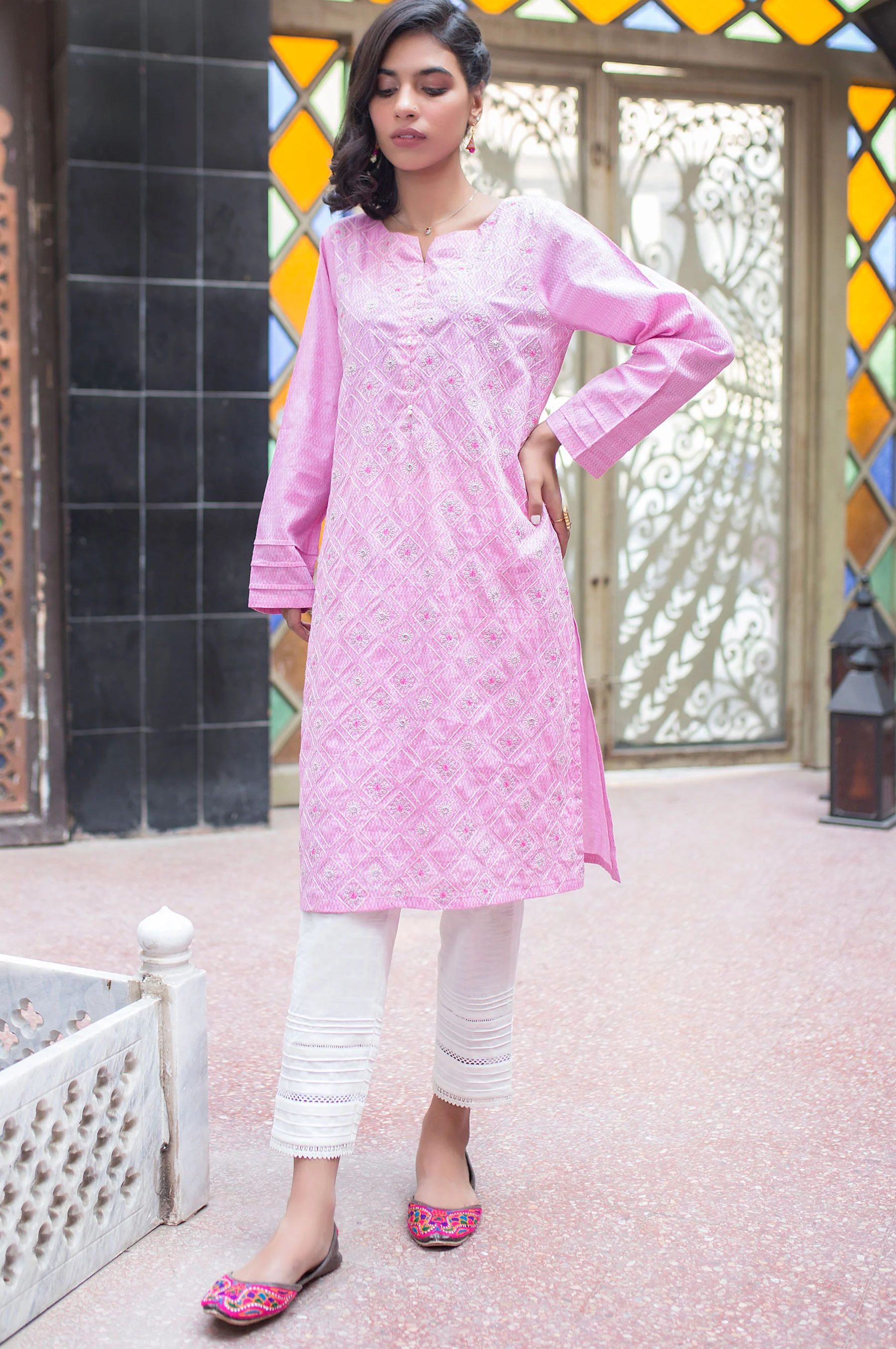 Stitched 1 Piece Chambery Shirt