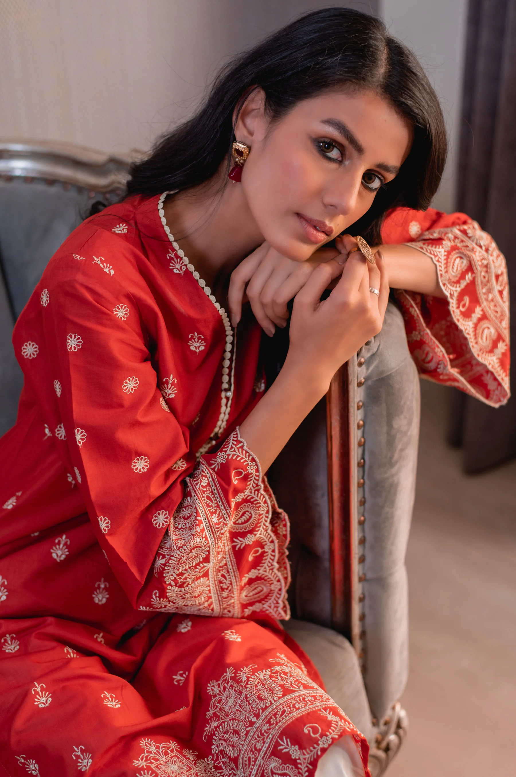 Stitched 1 Piece Chikankari Lawn Shirt - Image 4