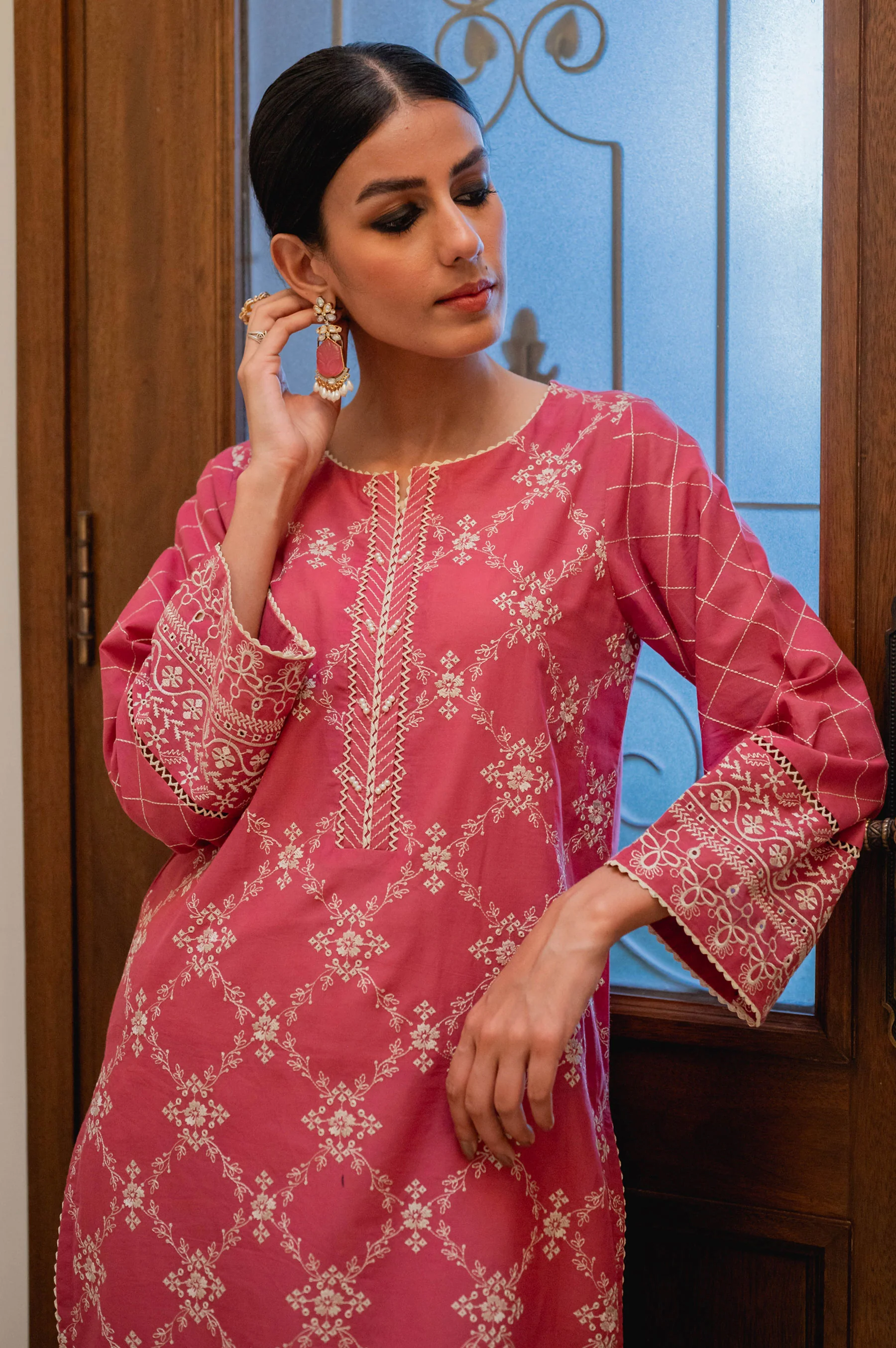 Stitched 1 Piece Chikankari Lawn Shirt - Image 4