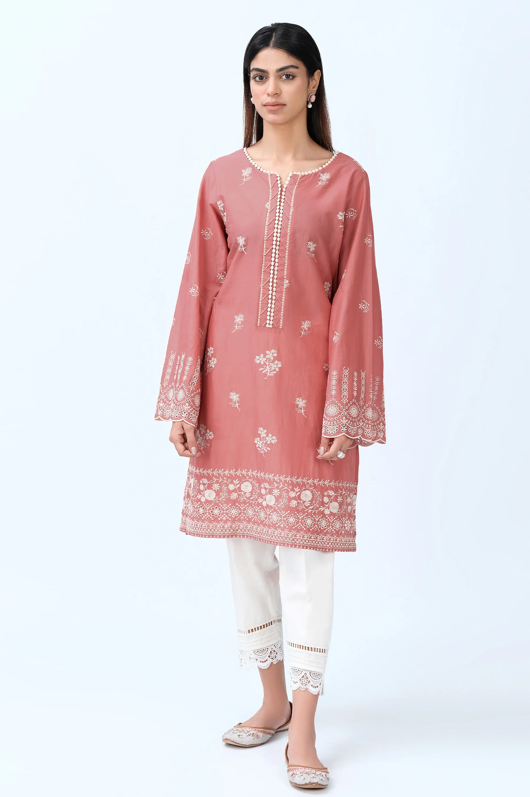 Stitched 1 Piece Chikankari Lawn Shirt