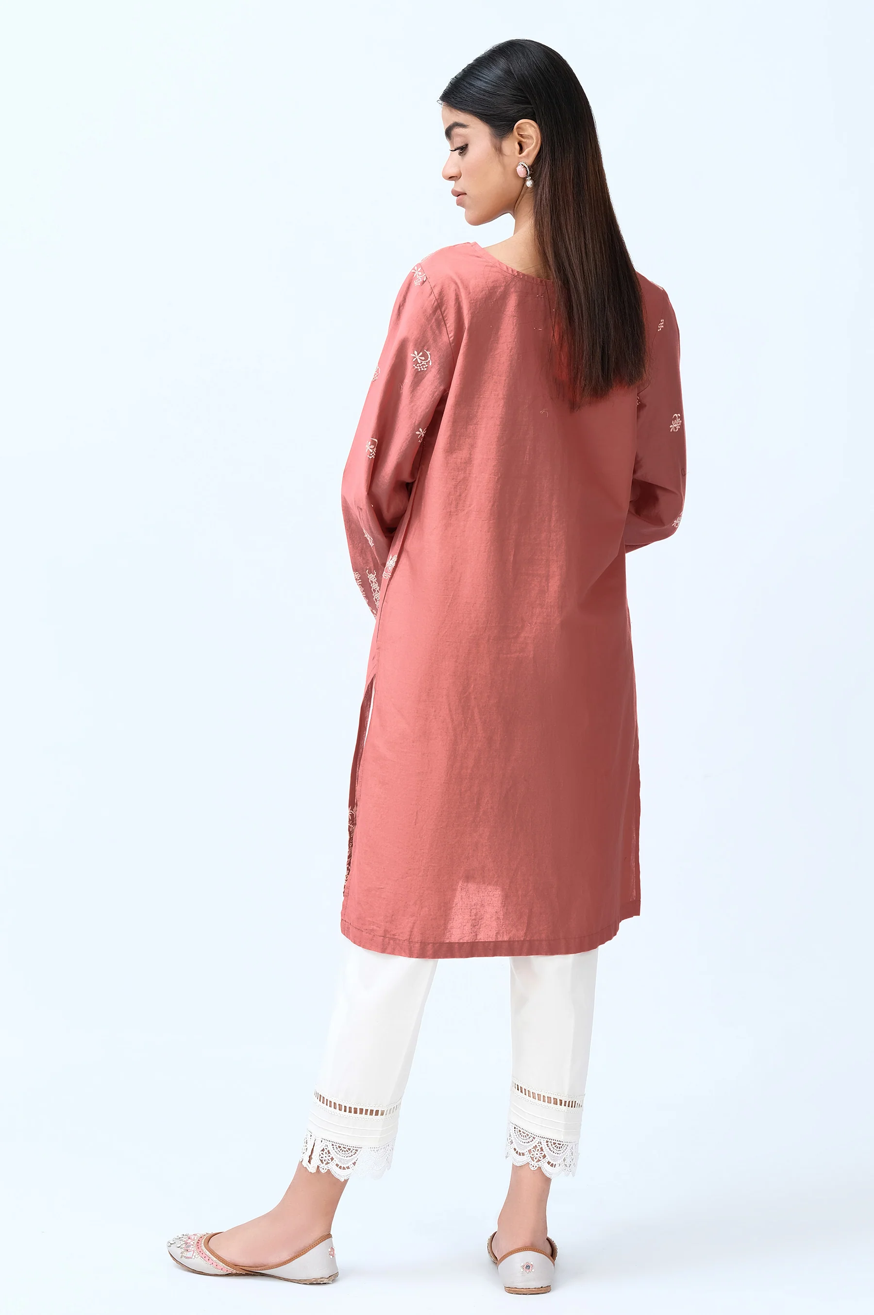 Stitched 1 Piece Chikankari Lawn Shirt - Image 2