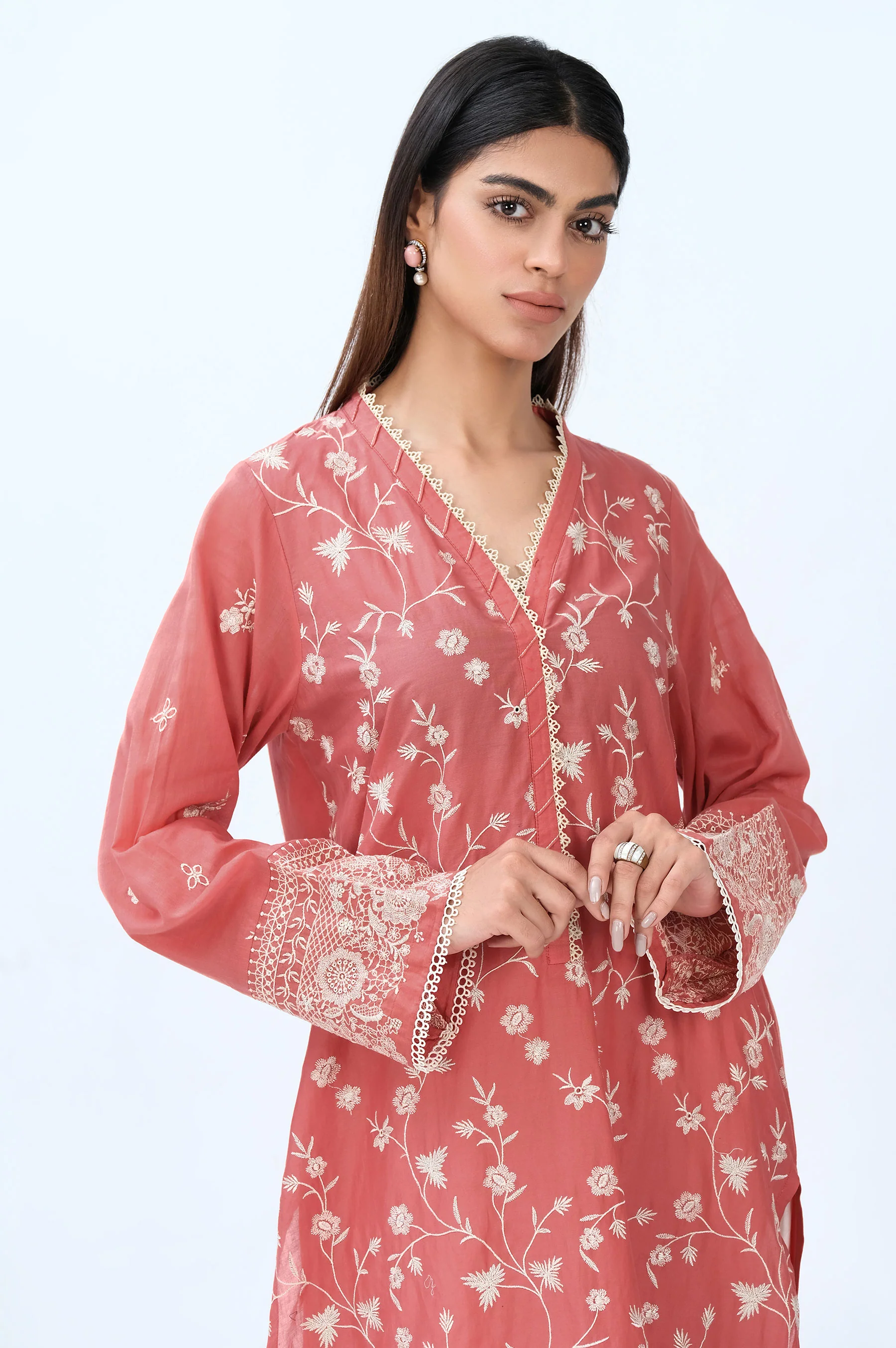 Stitched 1 Piece Chikankari Lawn Shirt - Image 4
