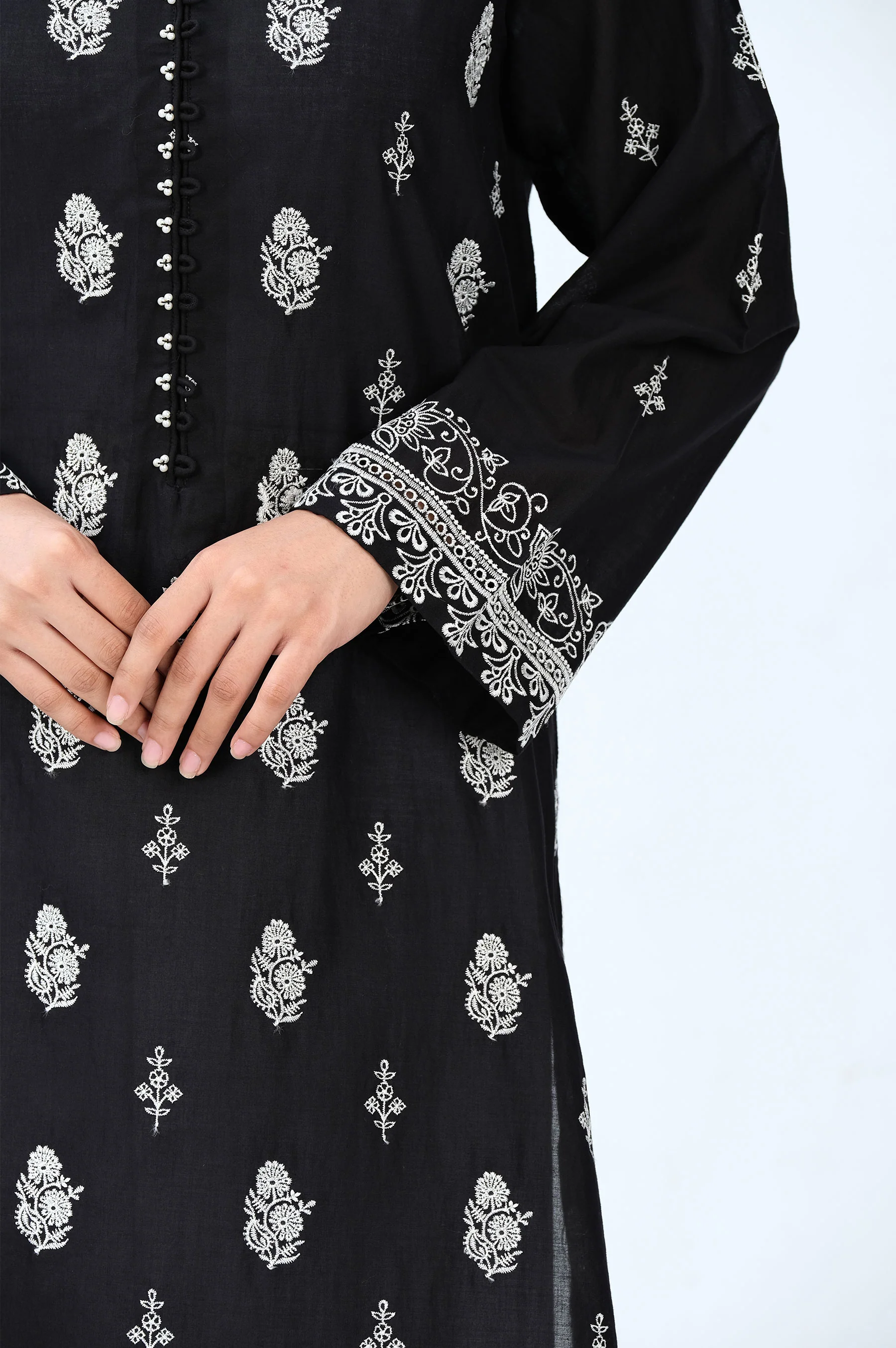 Stitched 1 Piece Chikankari Lawn Shirt - Image 7