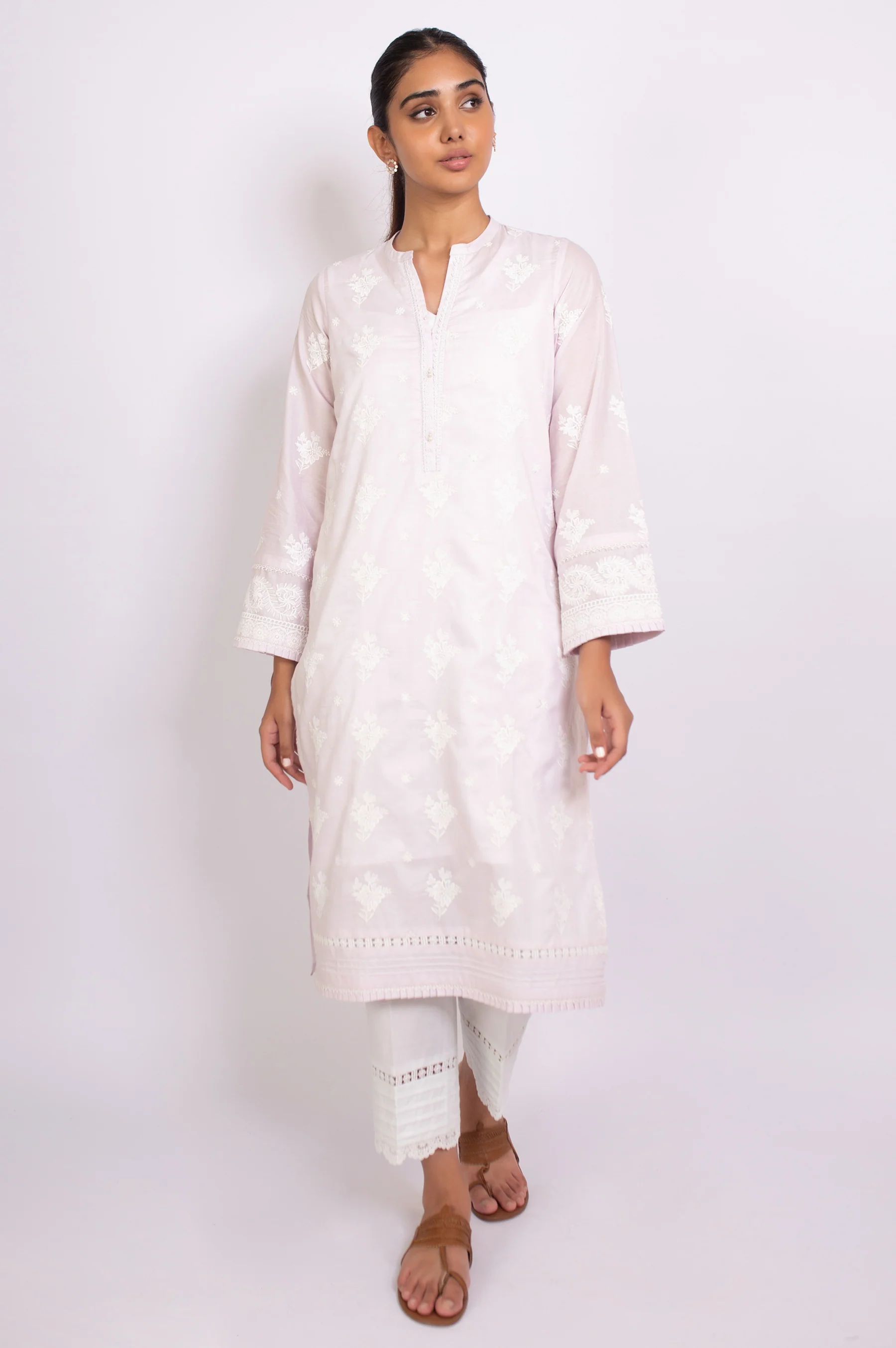 Stitched 1 Piece Chikankari Shirt