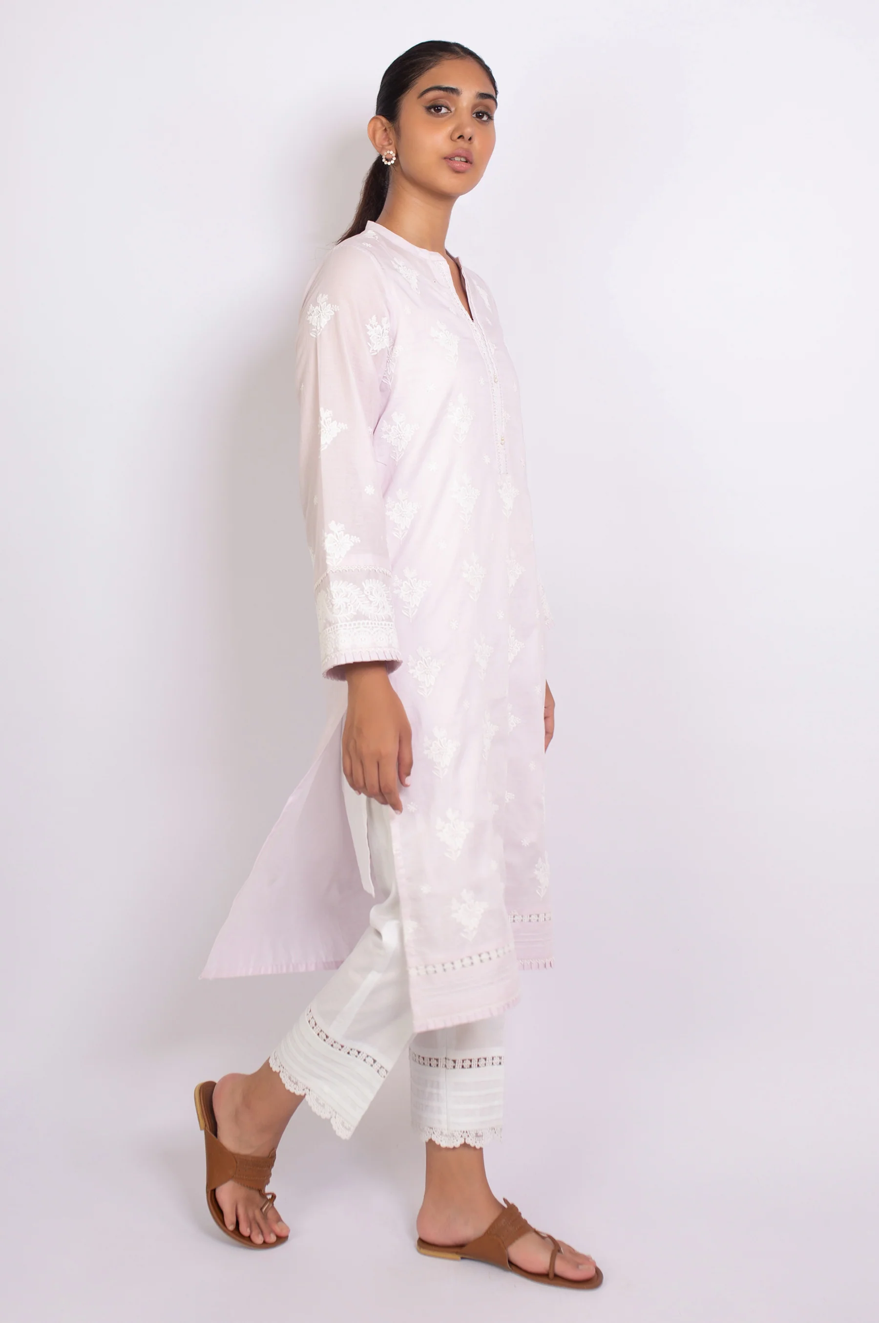 Stitched 1 Piece Chikankari Shirt - Image 2