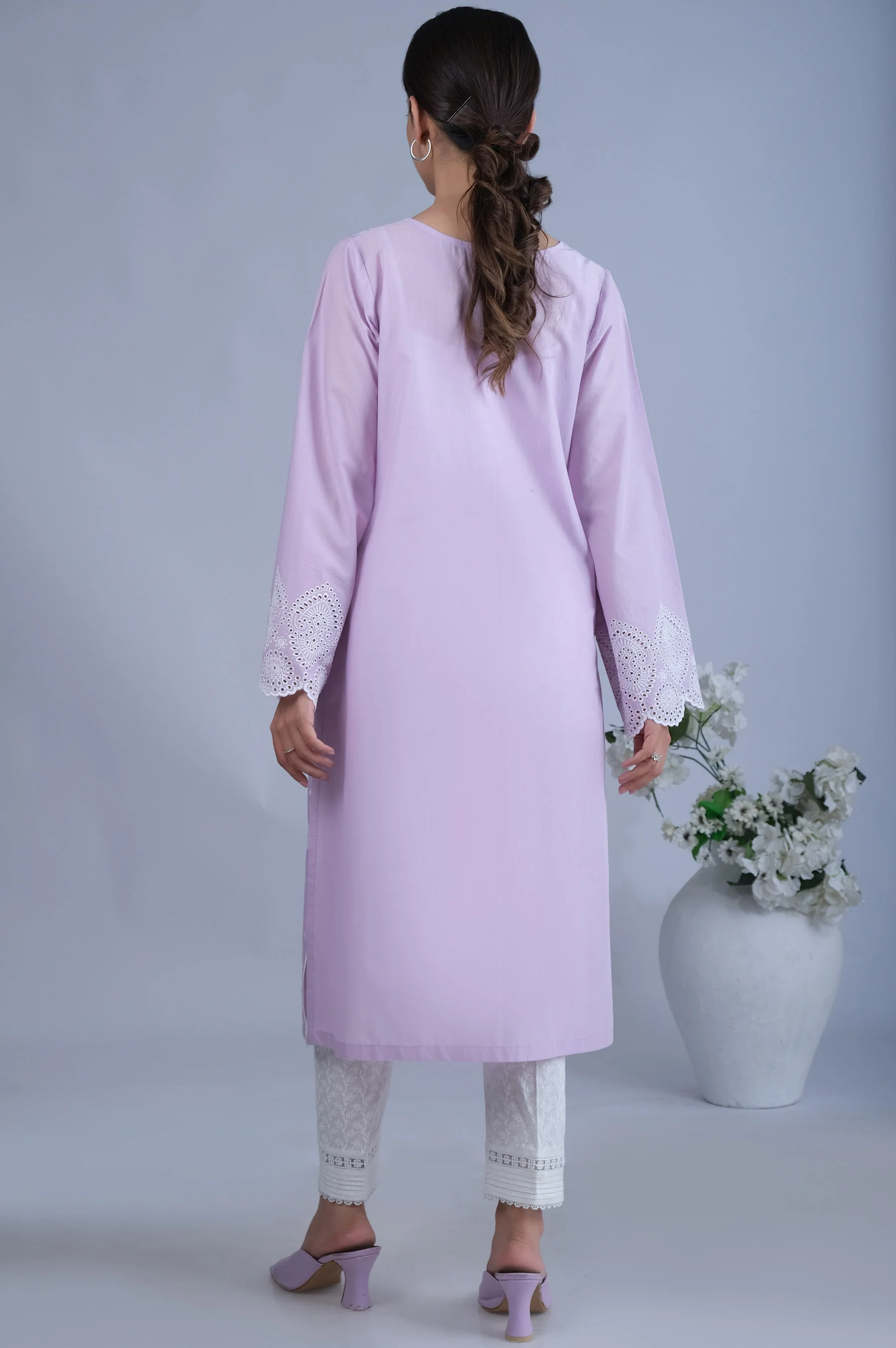Stitched 1 Piece Chikankari Shirt - Image 2