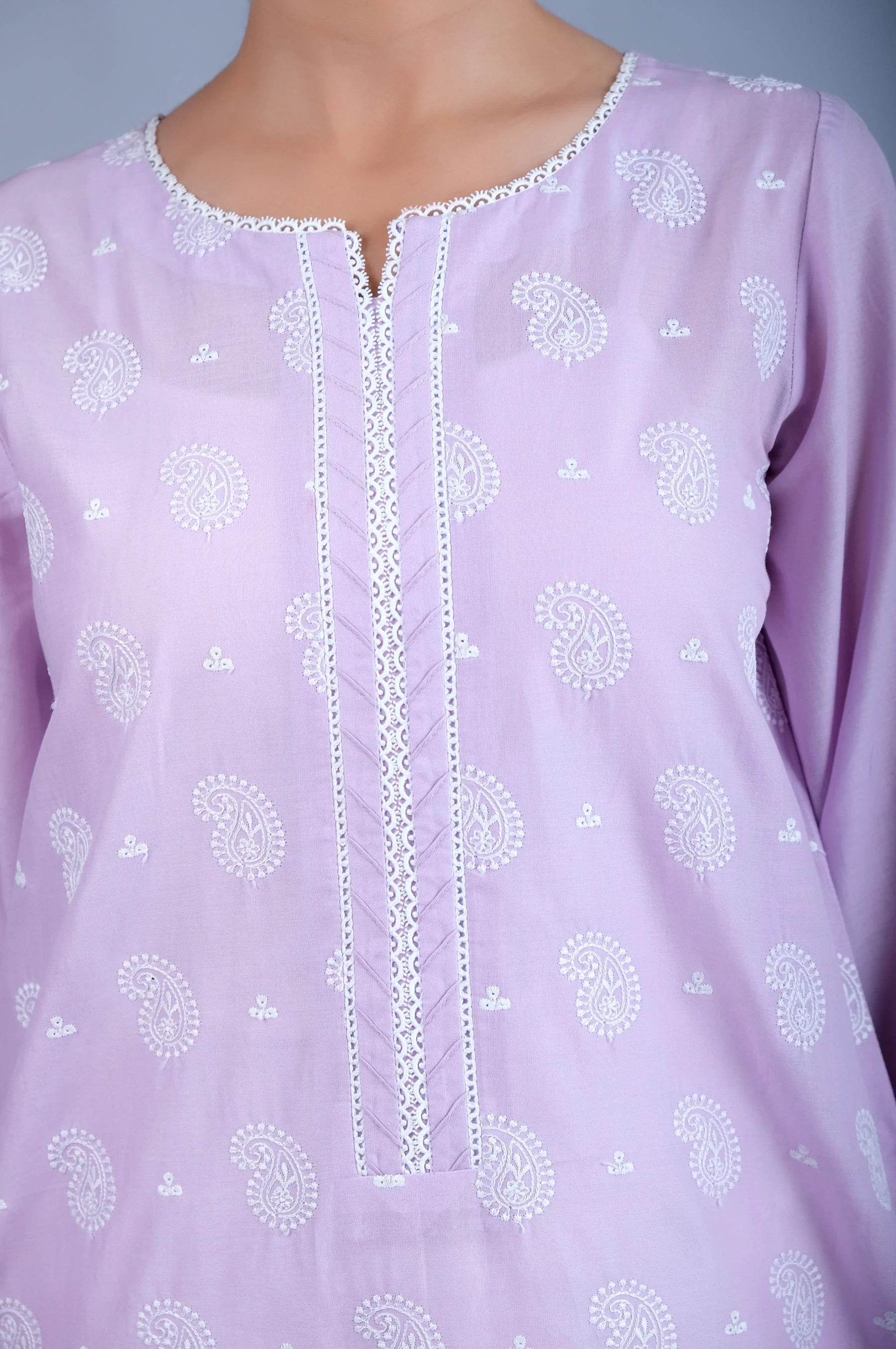 Stitched 1 Piece Chikankari Shirt - Image 6
