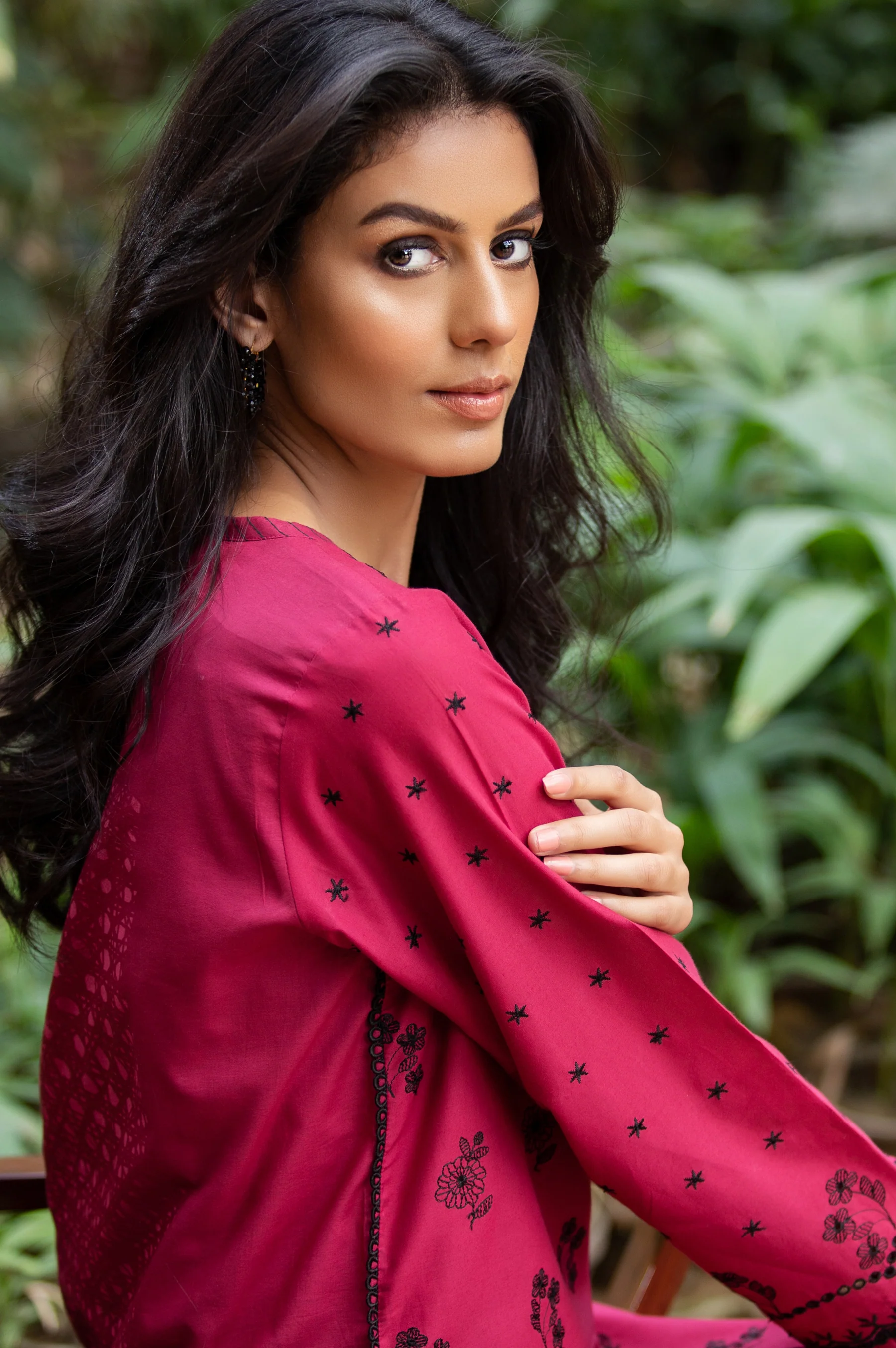 Stitched 1 Piece Chikankari Cambric Shirt - Image 3