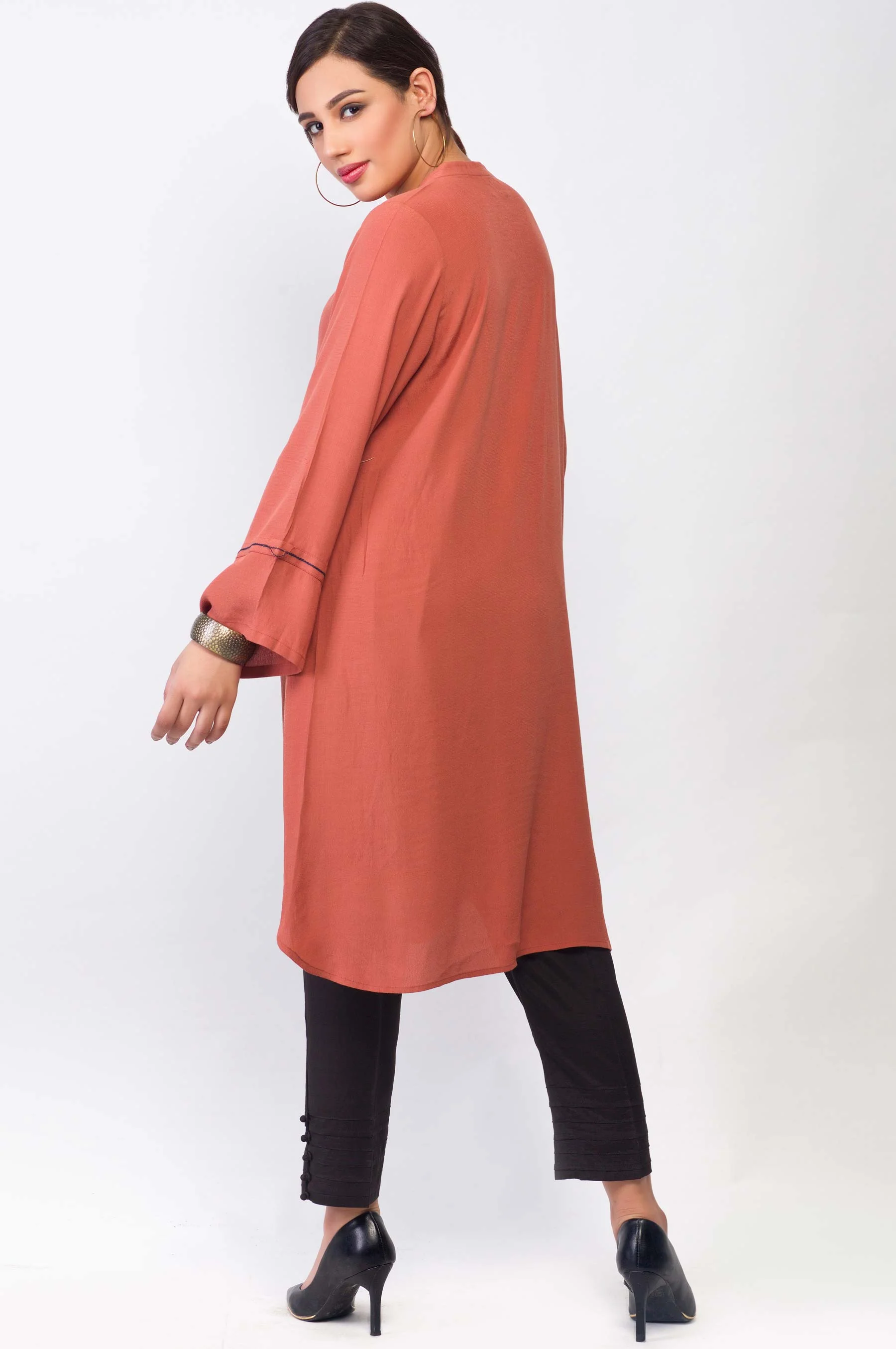 Stitched 1 Piece Cotton Crape Shirt - Image 2