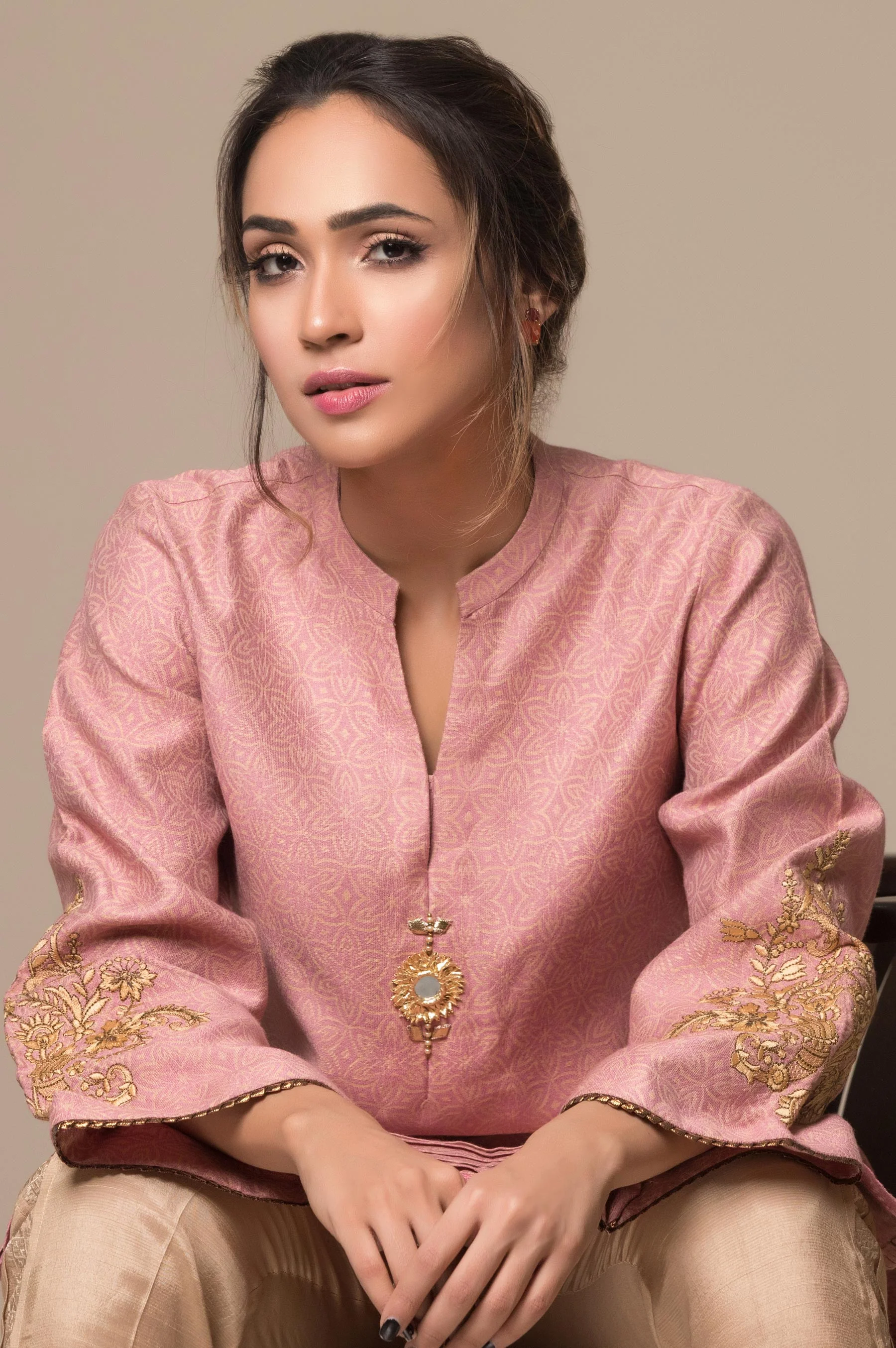 Stitched 1 Piece Cotton Jacquard Shirt - Image 3