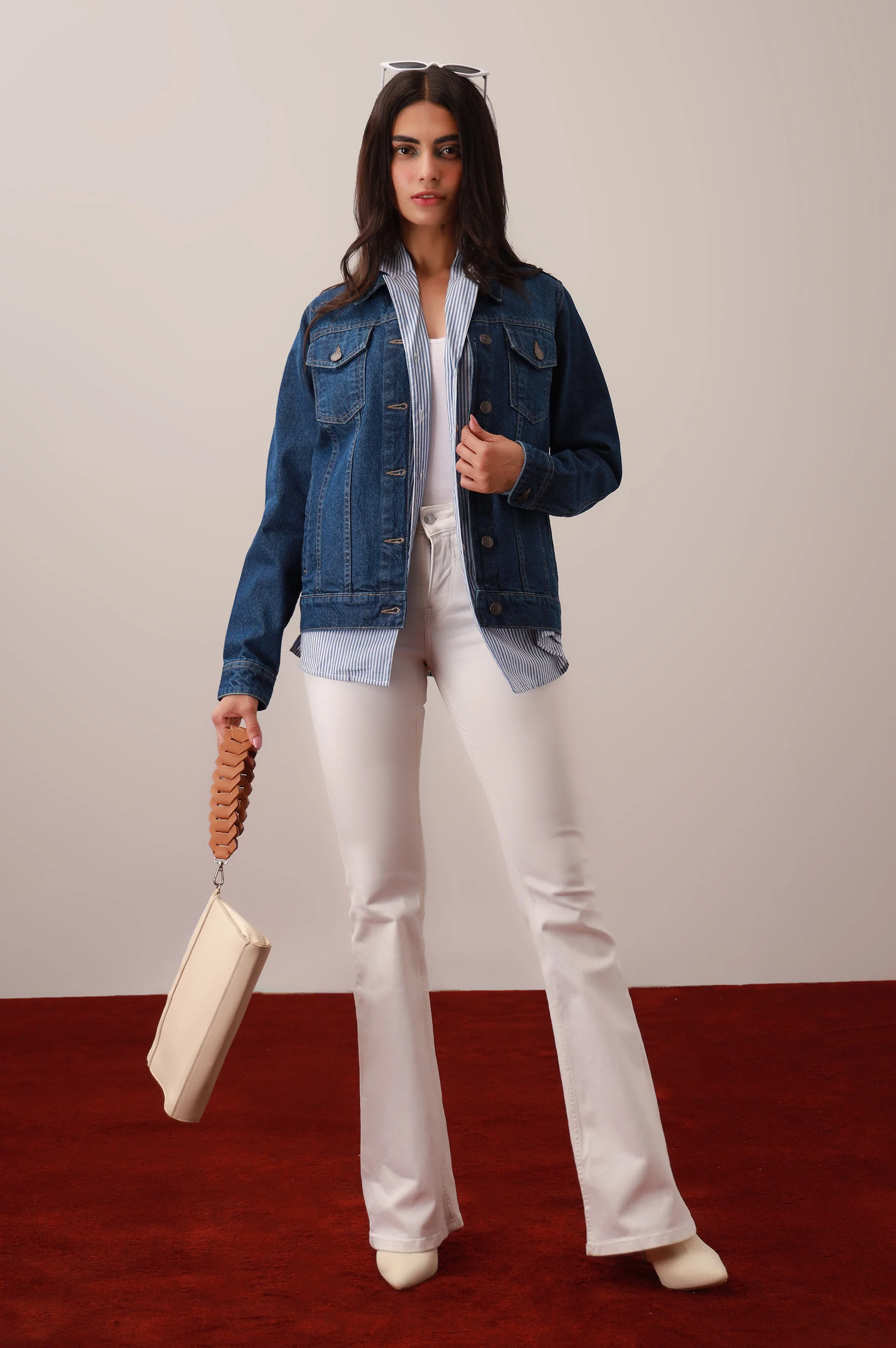 Dark Blue Denim Jacket - Image 2