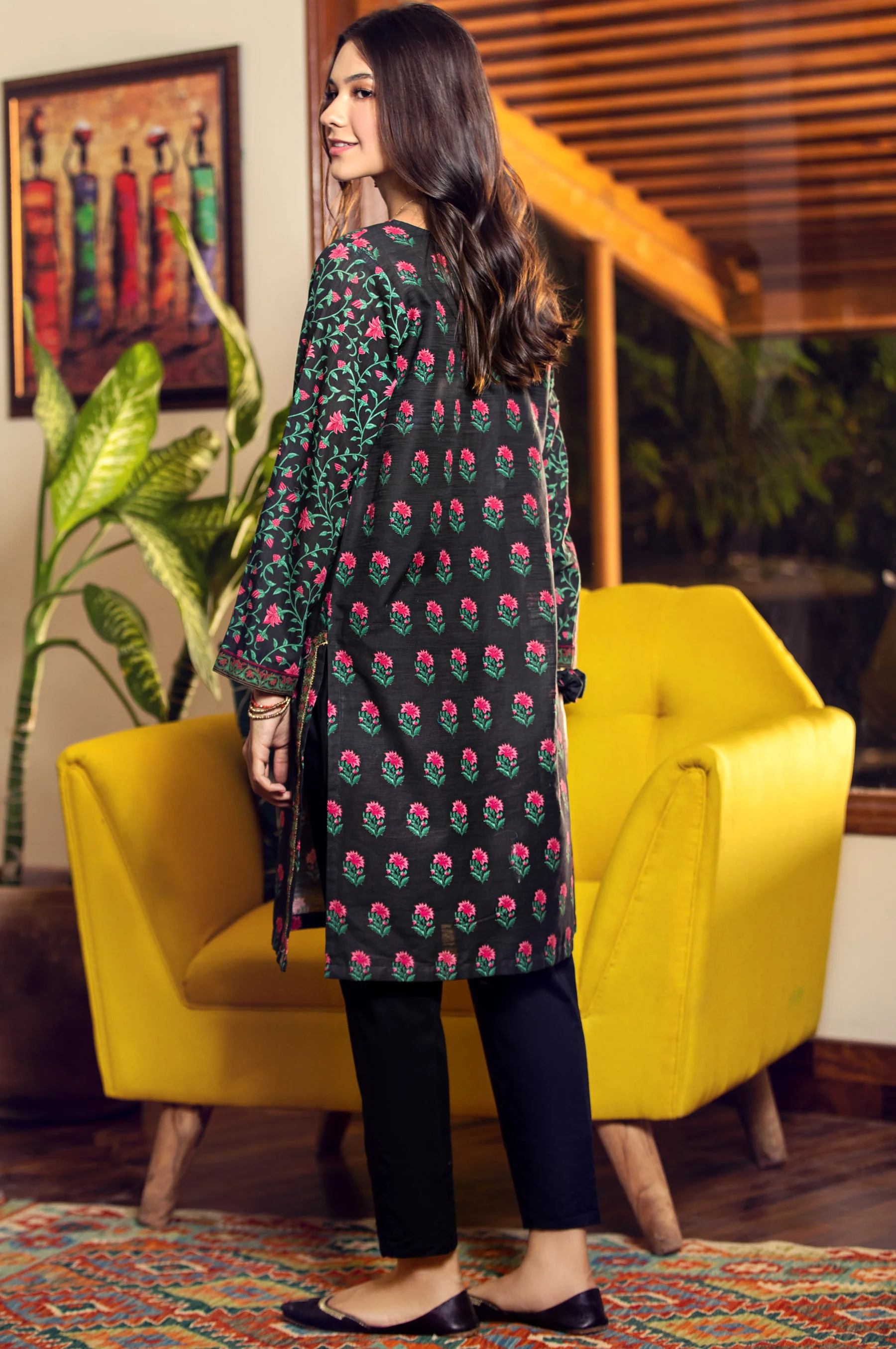 Stitched 1 Piece Digital Printed Khaddar Shirt - Image 2