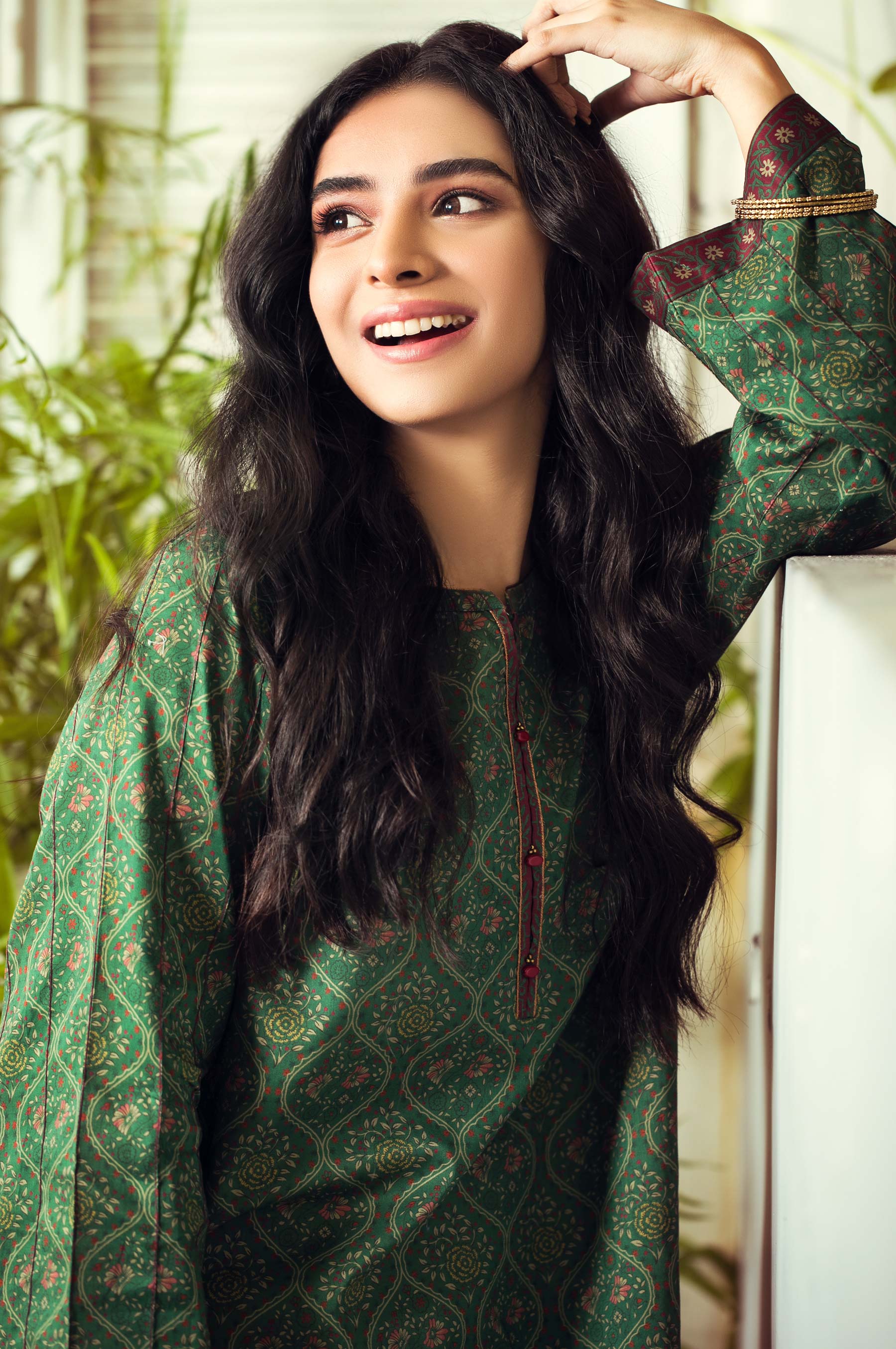 Stitched 1 Piece Digital Printed Cambric Shirt - Image 3
