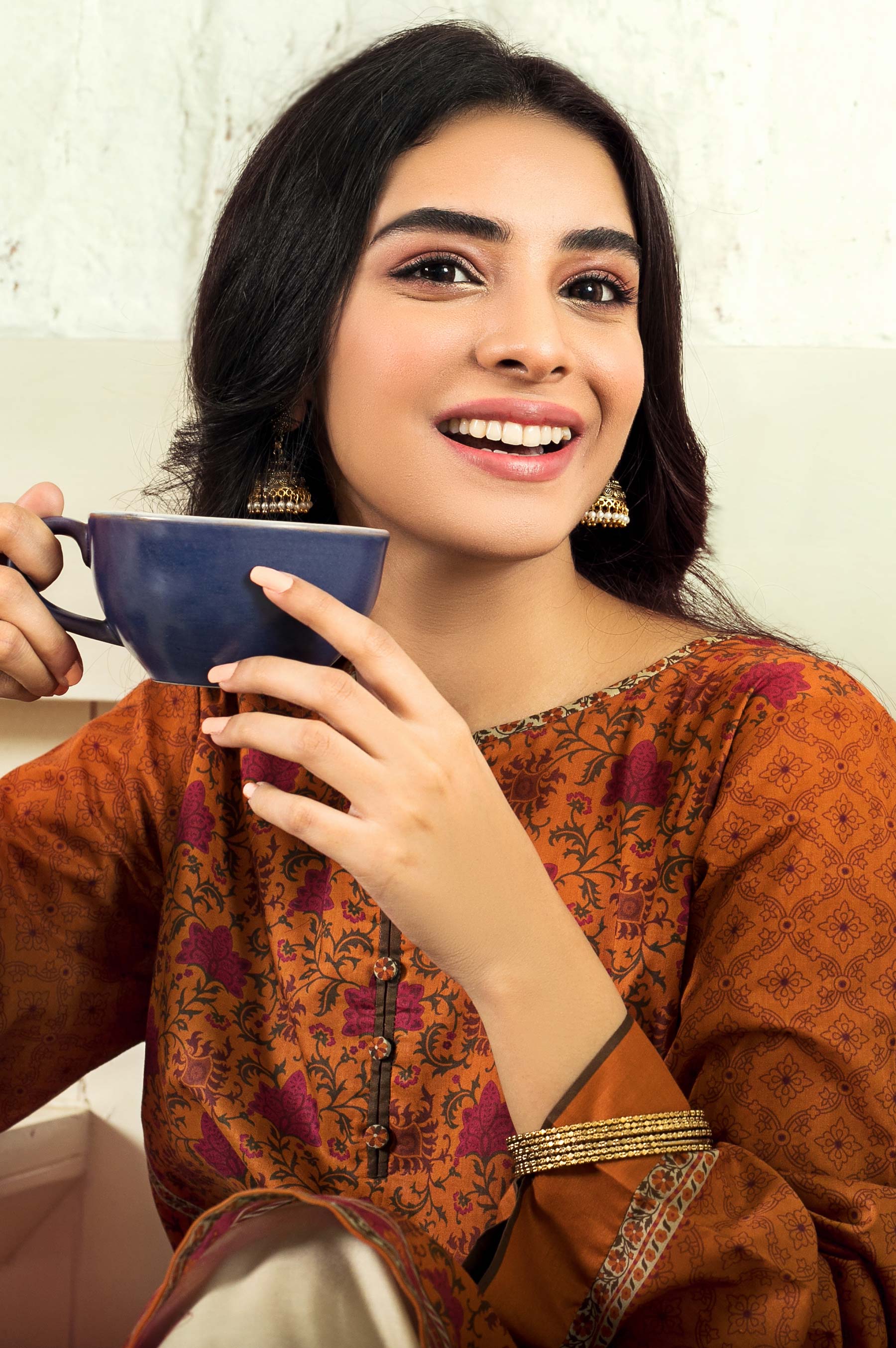 Stitched 1 Piece Digital Printed Cambric Shirt - Image 4