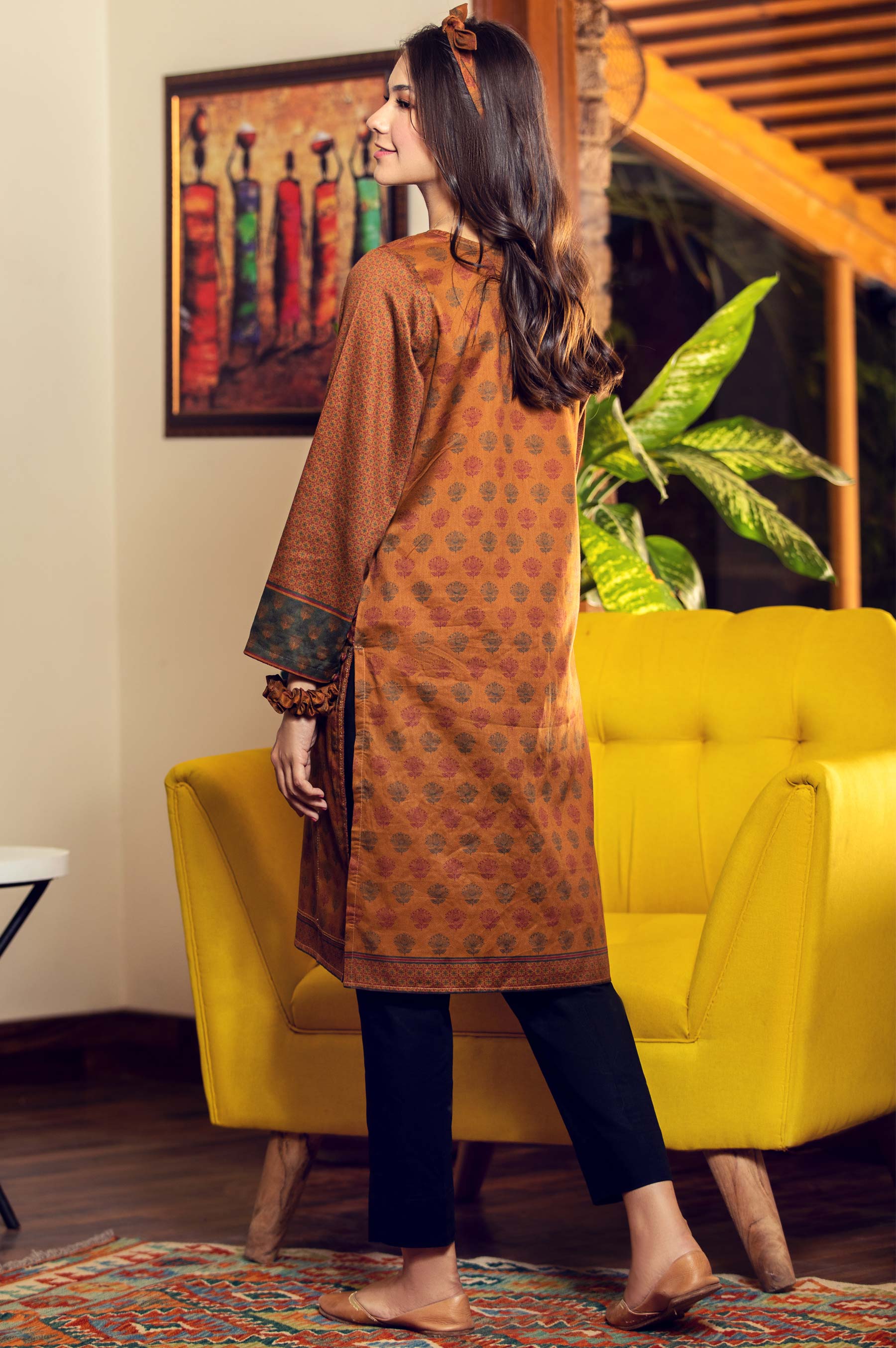Stitched 1 Piece Digital Printed Cottel Shirt - Image 2