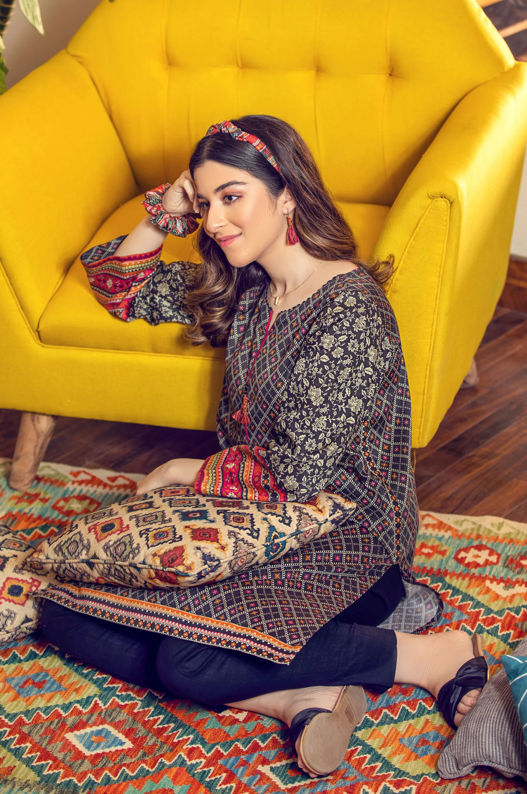 Stitched 1 Piece Digital Printed Cottel Shirt - Image 3