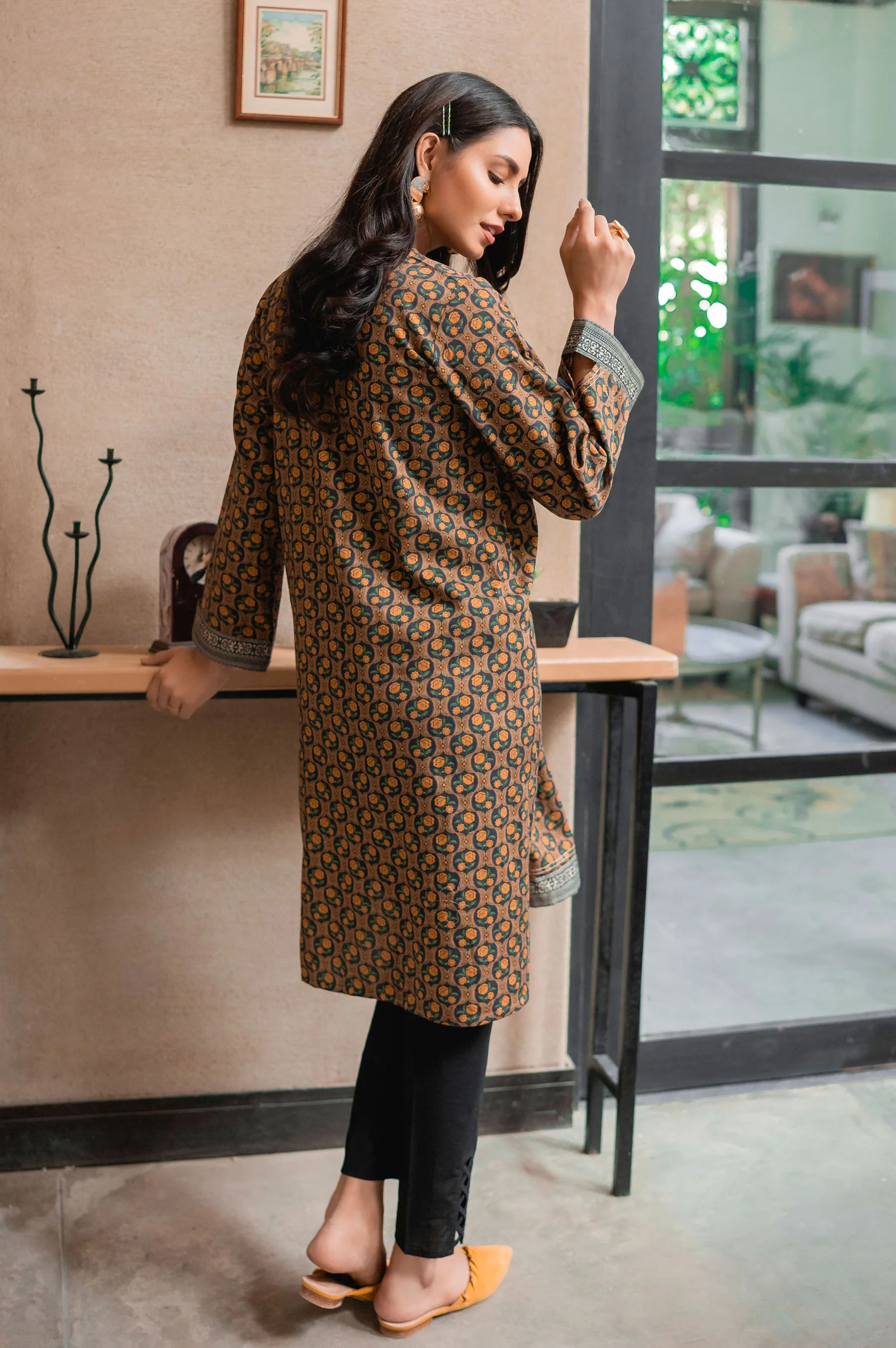 Stitched 1 Piece Digital Printed Cottel Shirt - Image 2