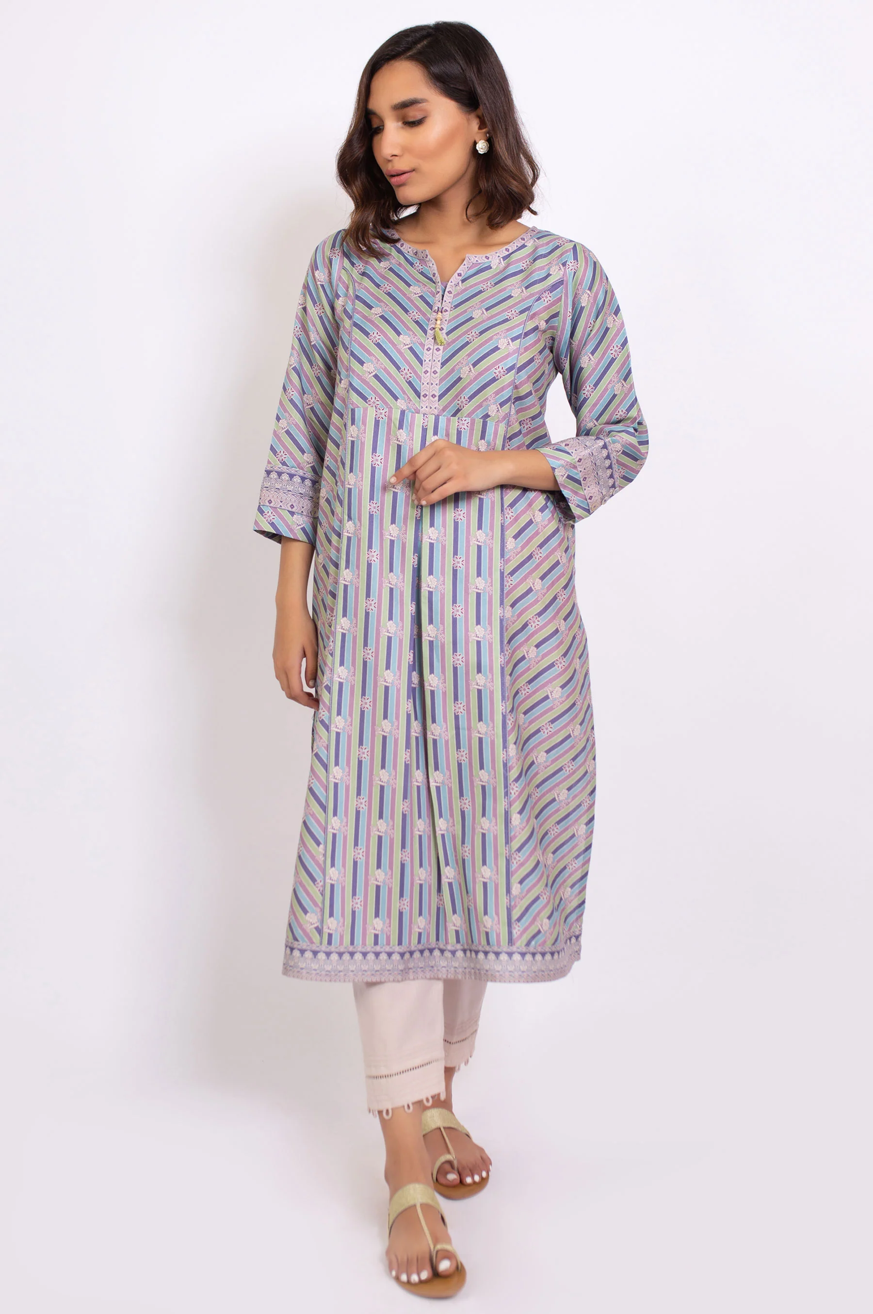Stitched 1 Piece Digital Printed Cottel Shirt