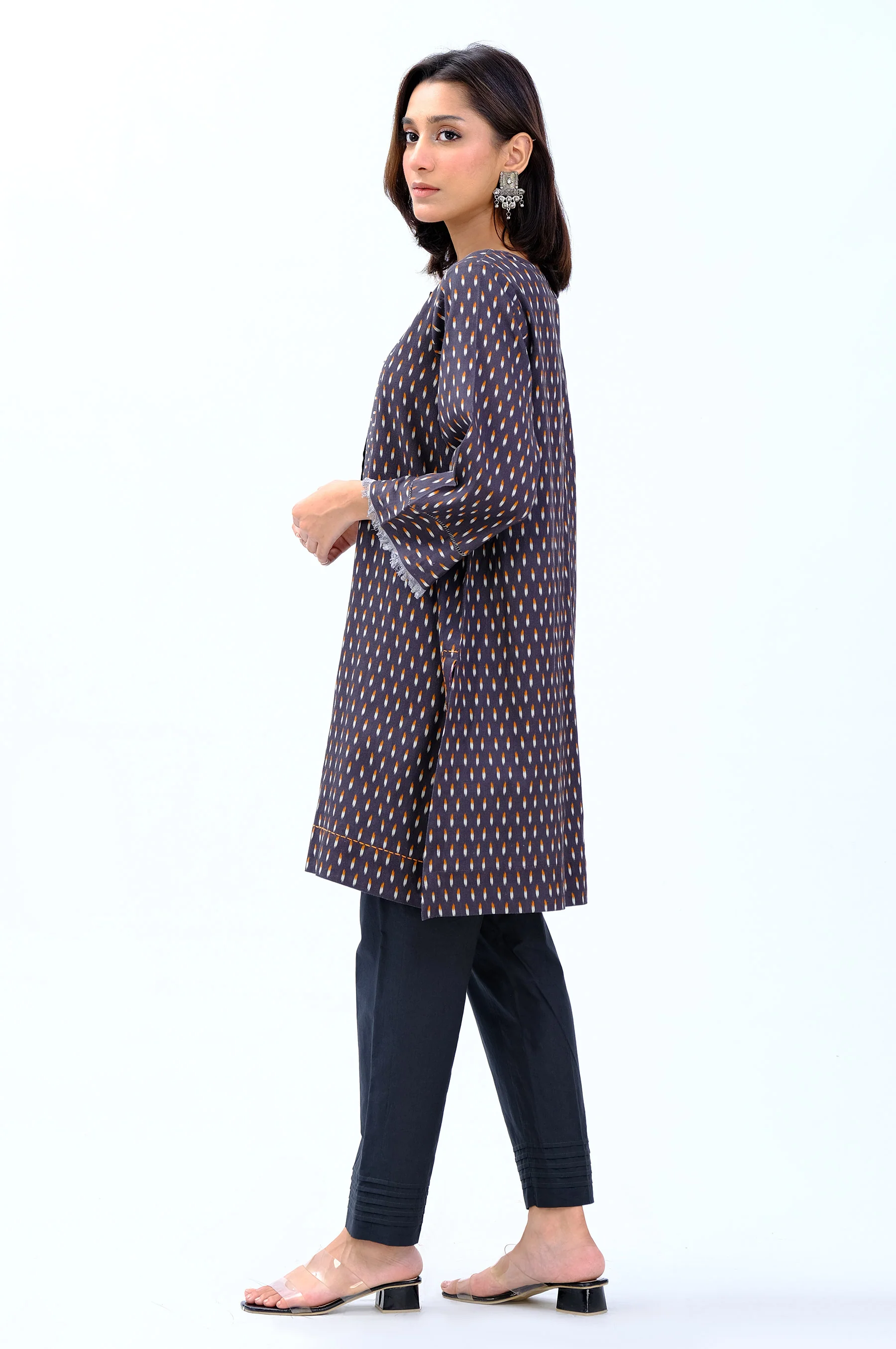 Stitched 1 Piece Digital Printed Cottel Shirt - Image 5