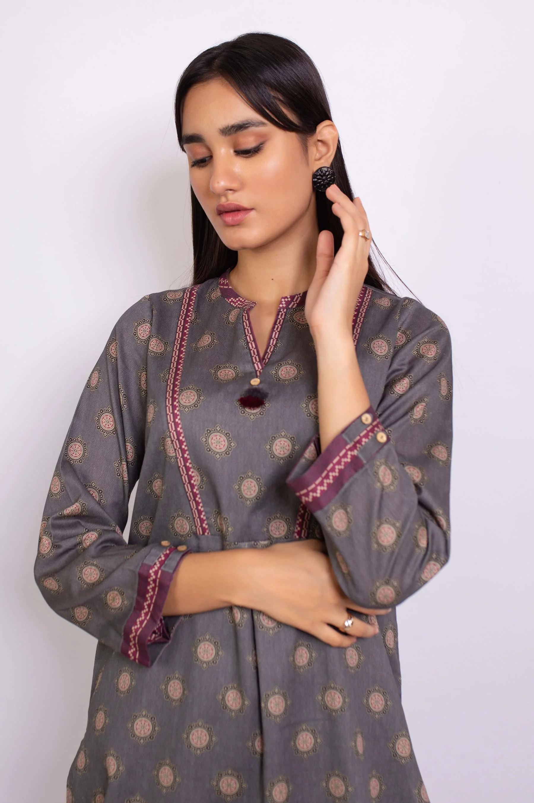 Stitched 1 Piece Digital Printed Cottel Shirt