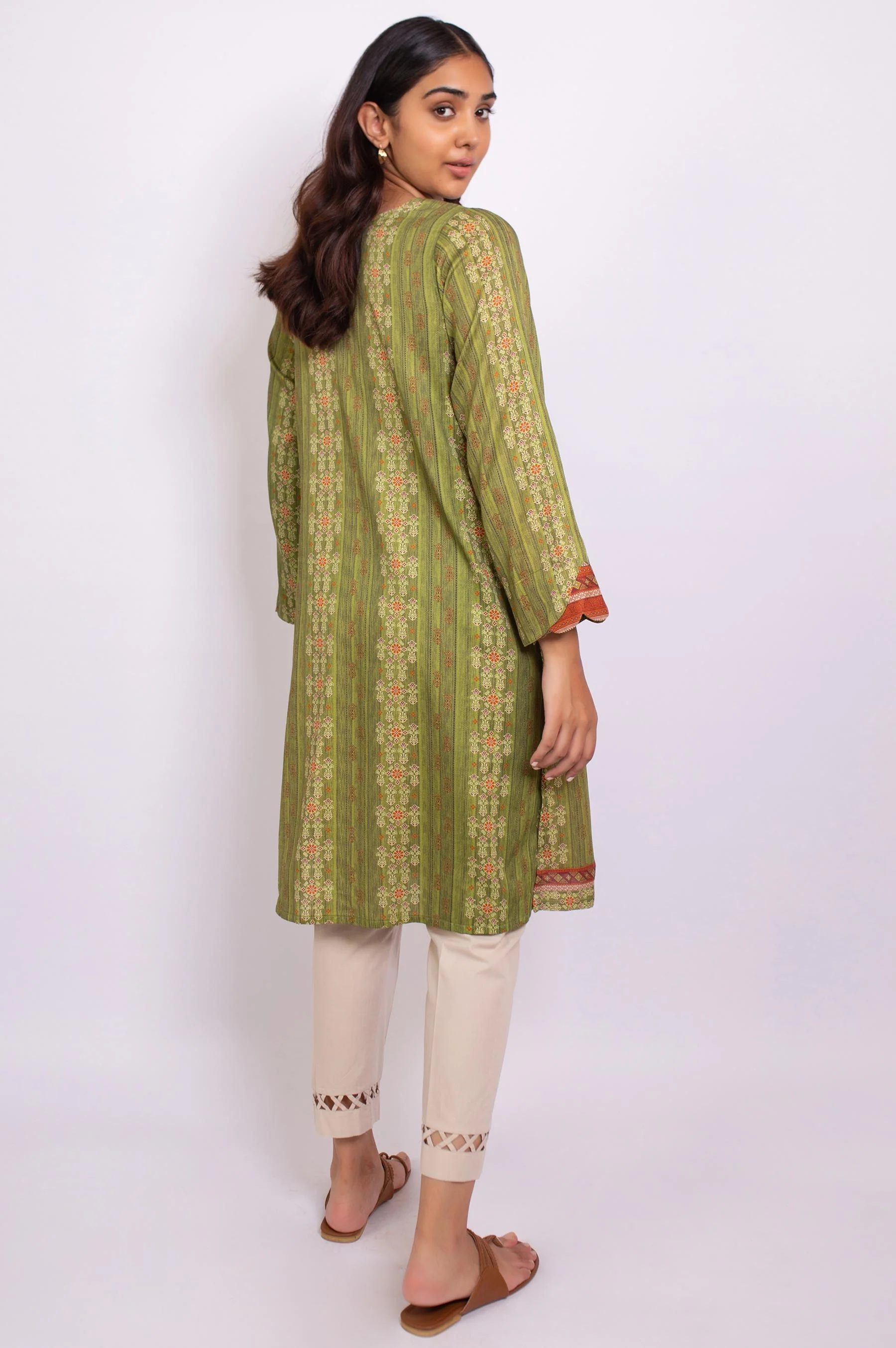Stitched 1 Piece Digital Printed Cottel Shirt - Image 2