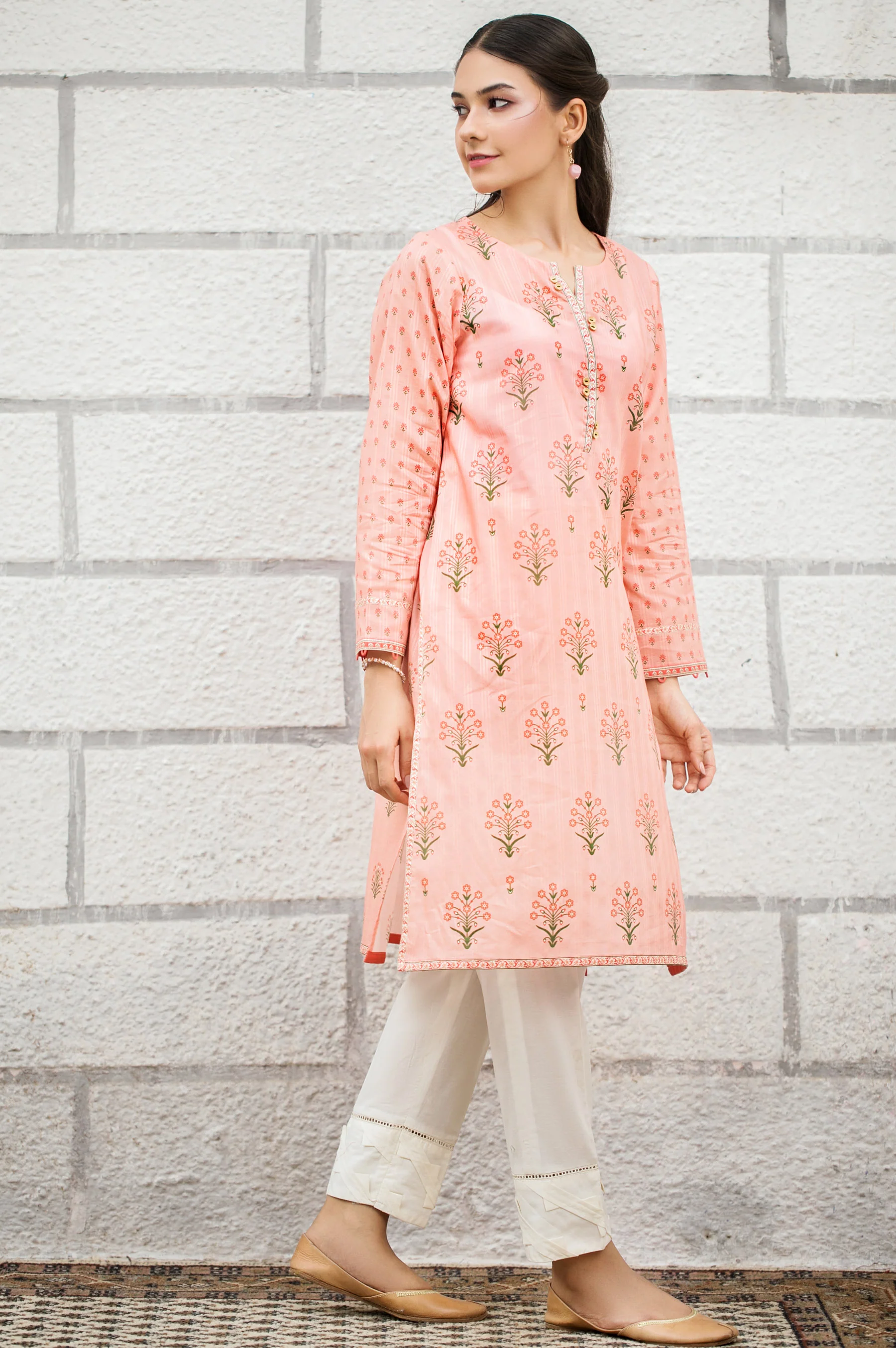 Stitched 1 Piece Digital Printed Doria Lawn Shirt - Image 3