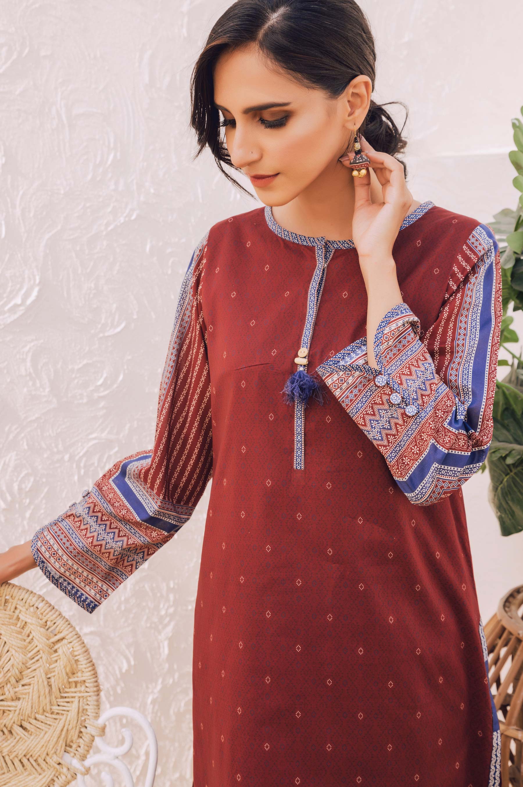 Stitched 1 Piece Digital Printed Doria Lawn Shirt - Image 5