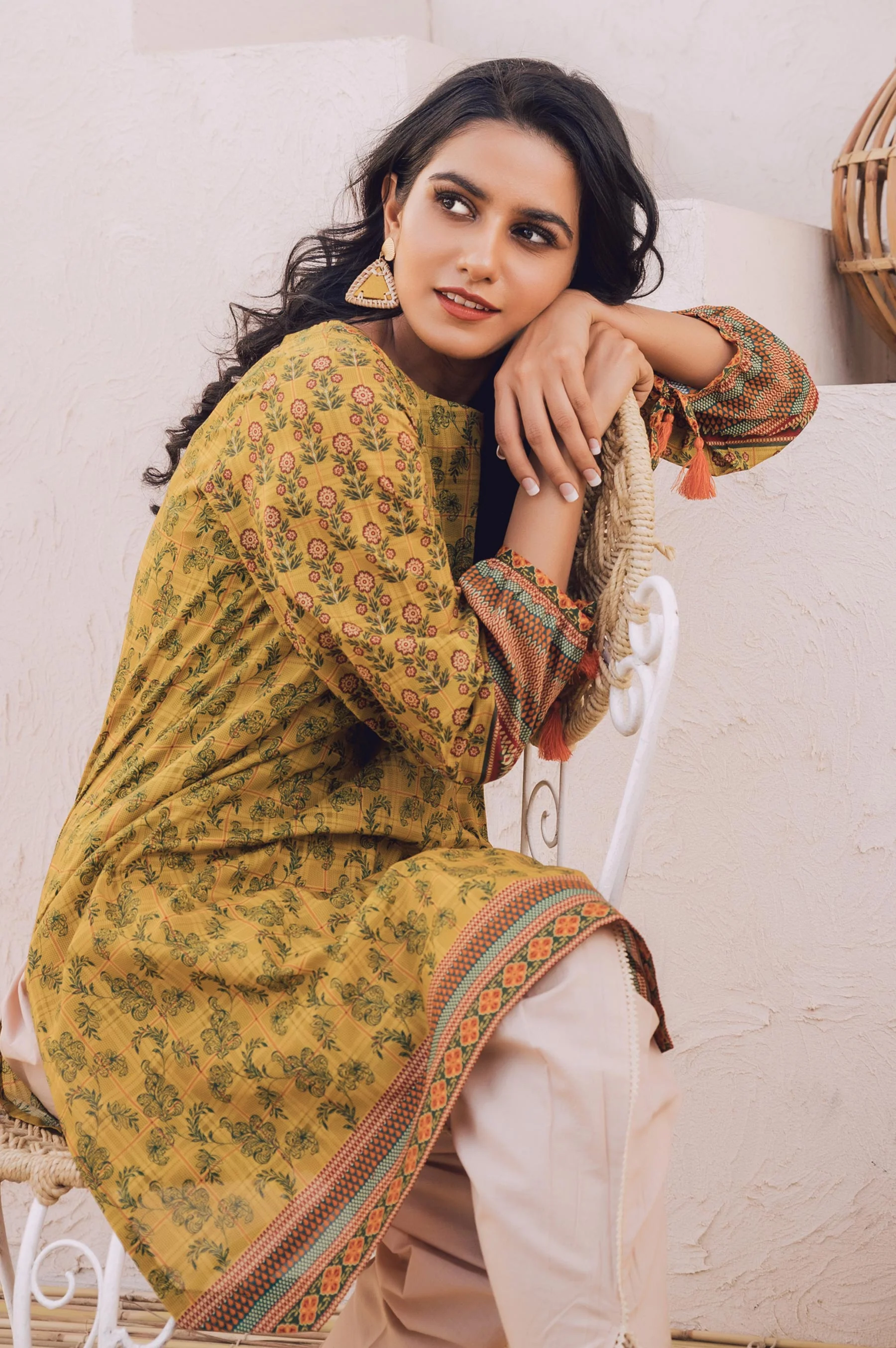 Stitched 1 Piece Digital Printed Doria Lawn Shirt - Image 3