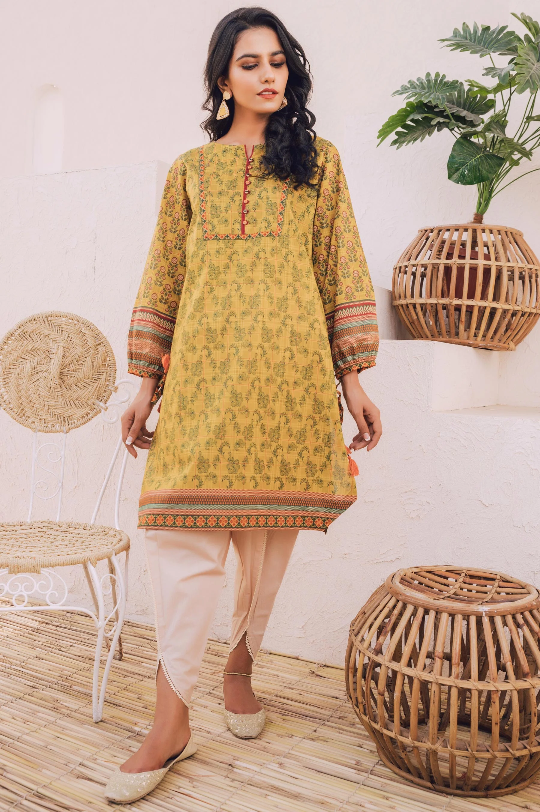 Stitched 1 Piece Digital Printed Doria Lawn Shirt - Image 5