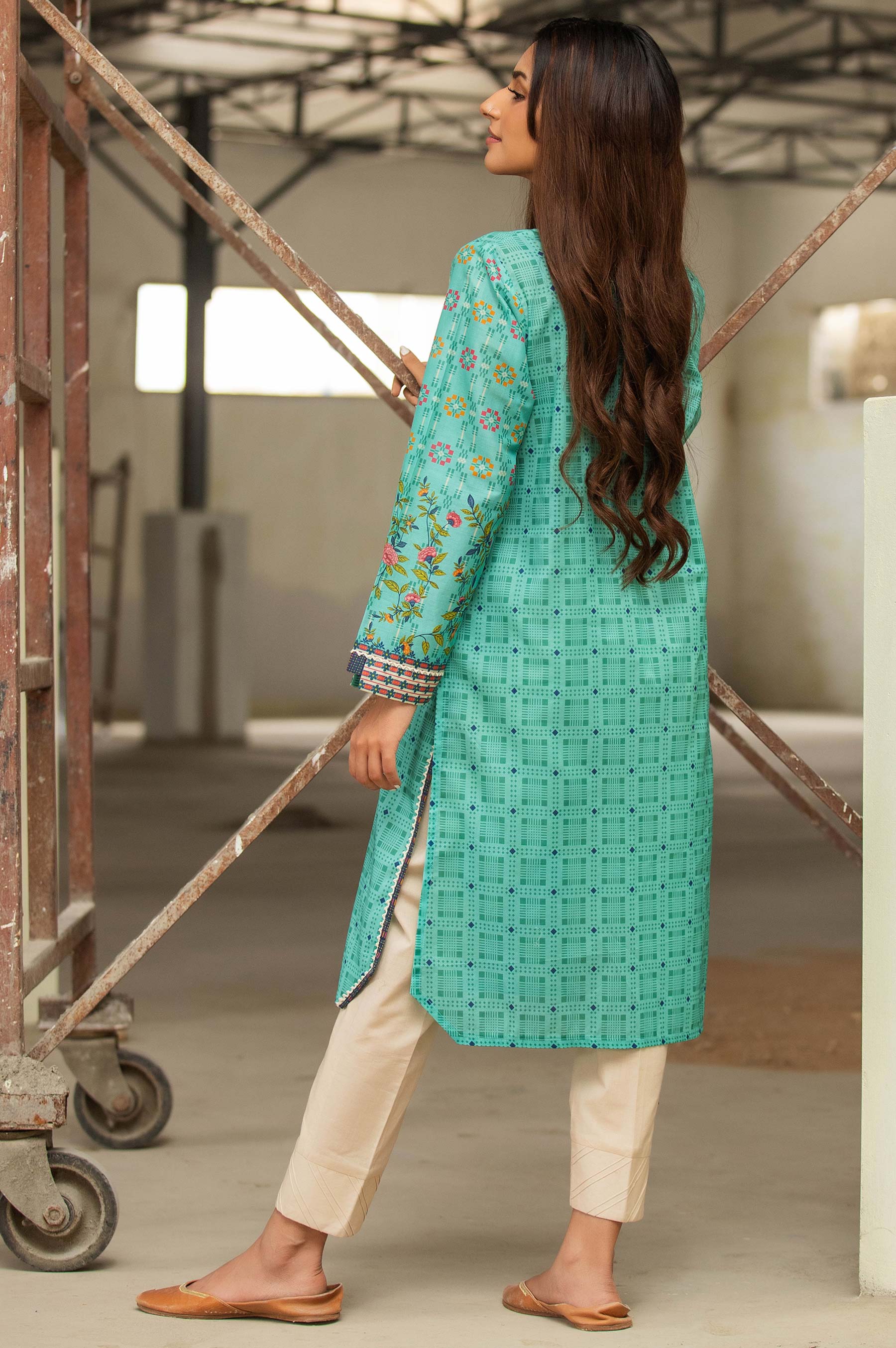 Stitched 1 Piece Digital Printed Doria Shirt - Image 2